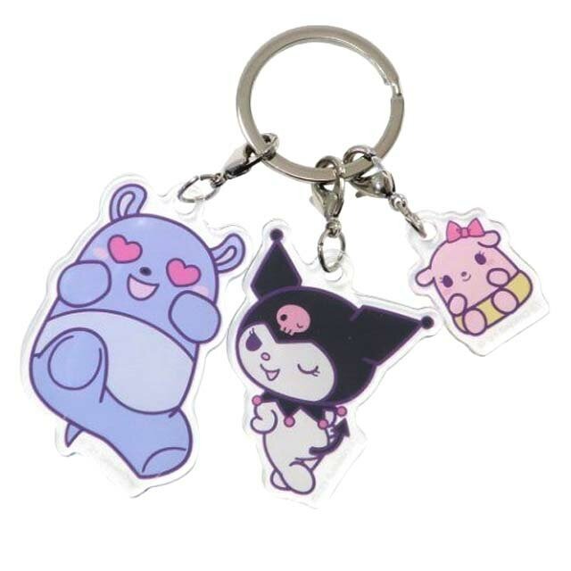 日本 Sanrio Kuromi 好朋友亞克力吊牌匙扣