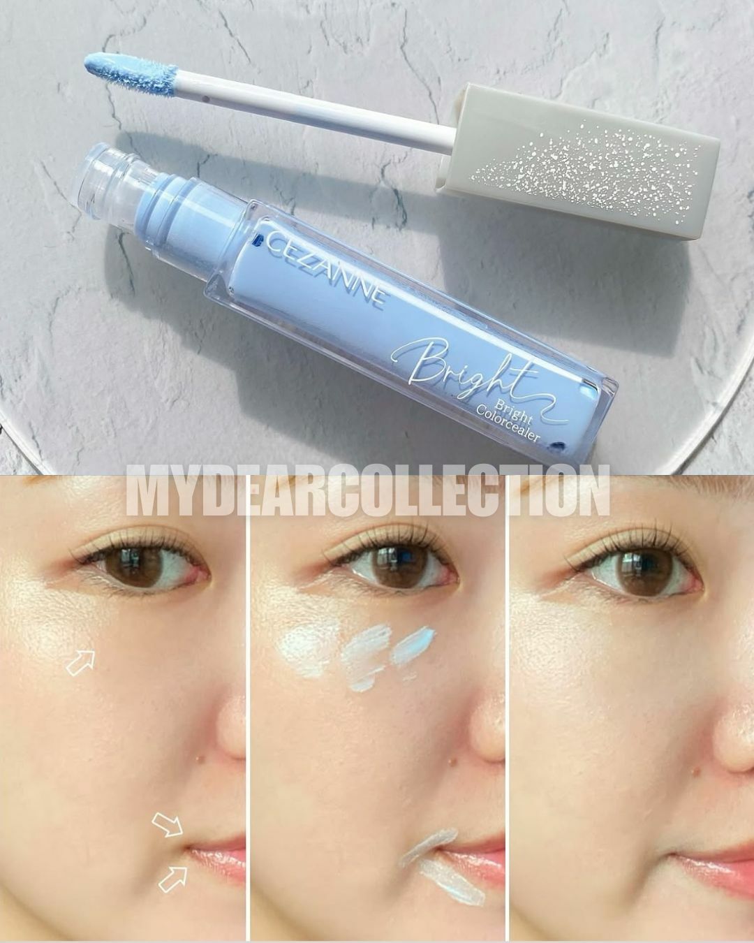 現 貨丨日本直送 CEZANNE 藍色提亮液遮瑕膏 透明藍 #10 Clear Blue