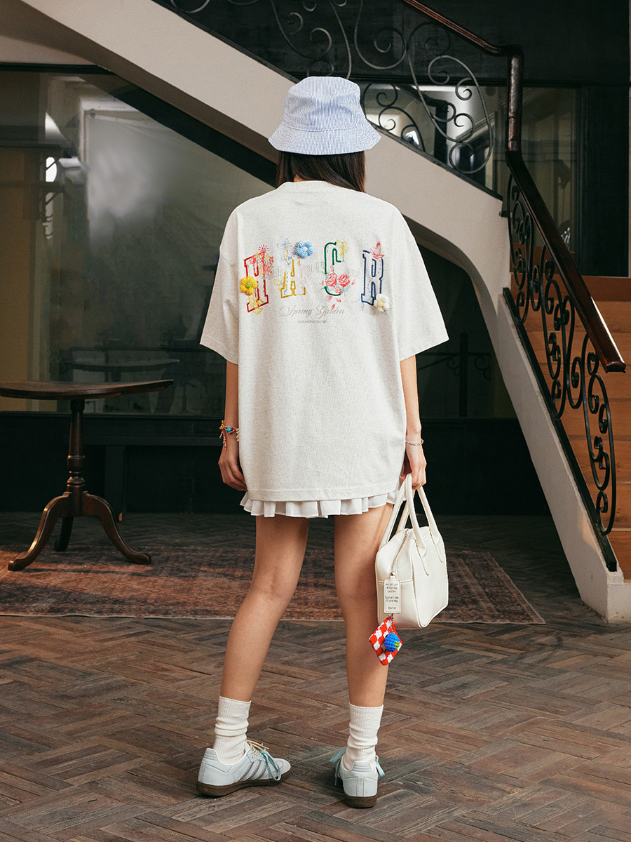 harsh and cruel 2025SS 手繪童趣 立體小花 短袖