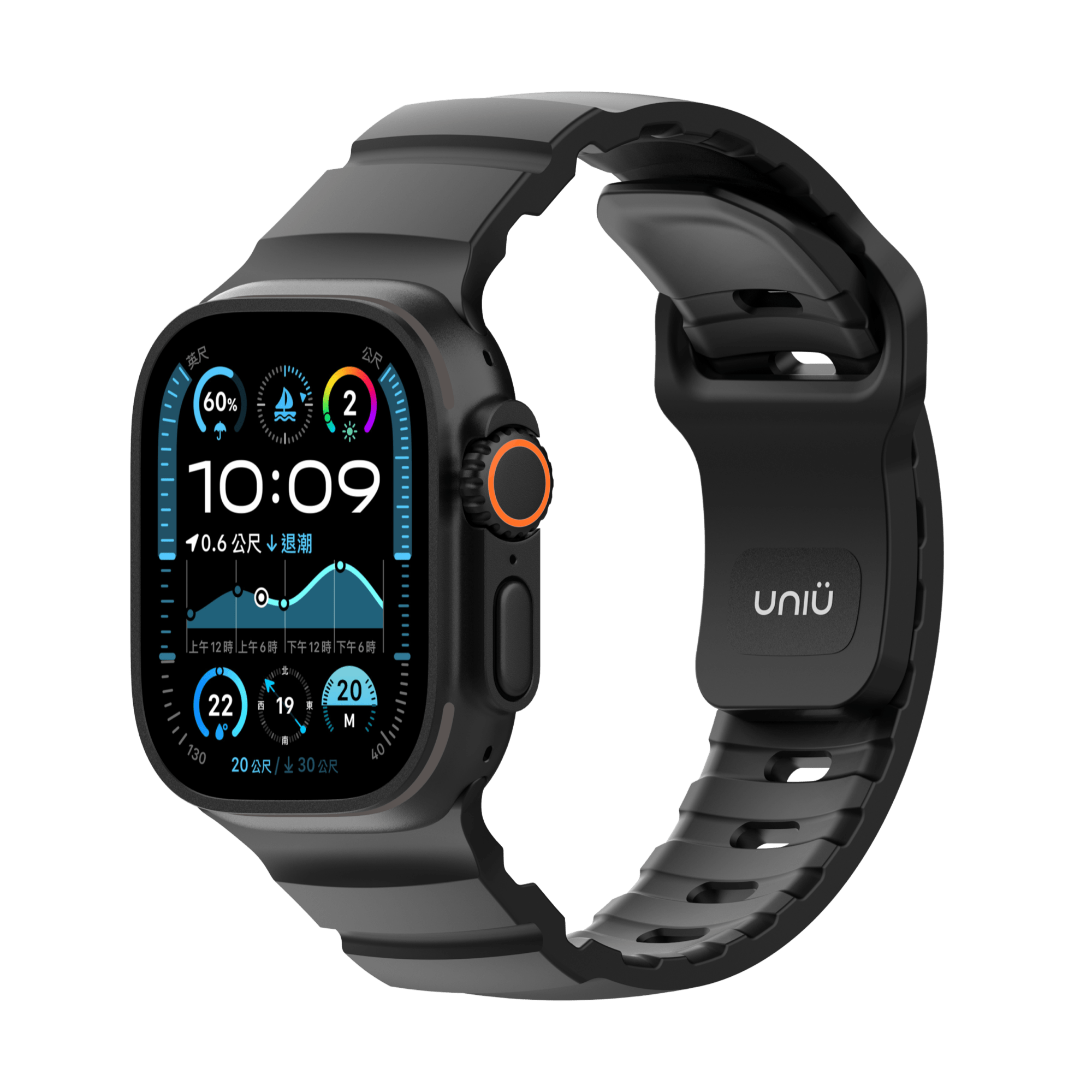 Titan -黑色 無畏極限錶帶 -Apple Watch 49/46/45/44mm