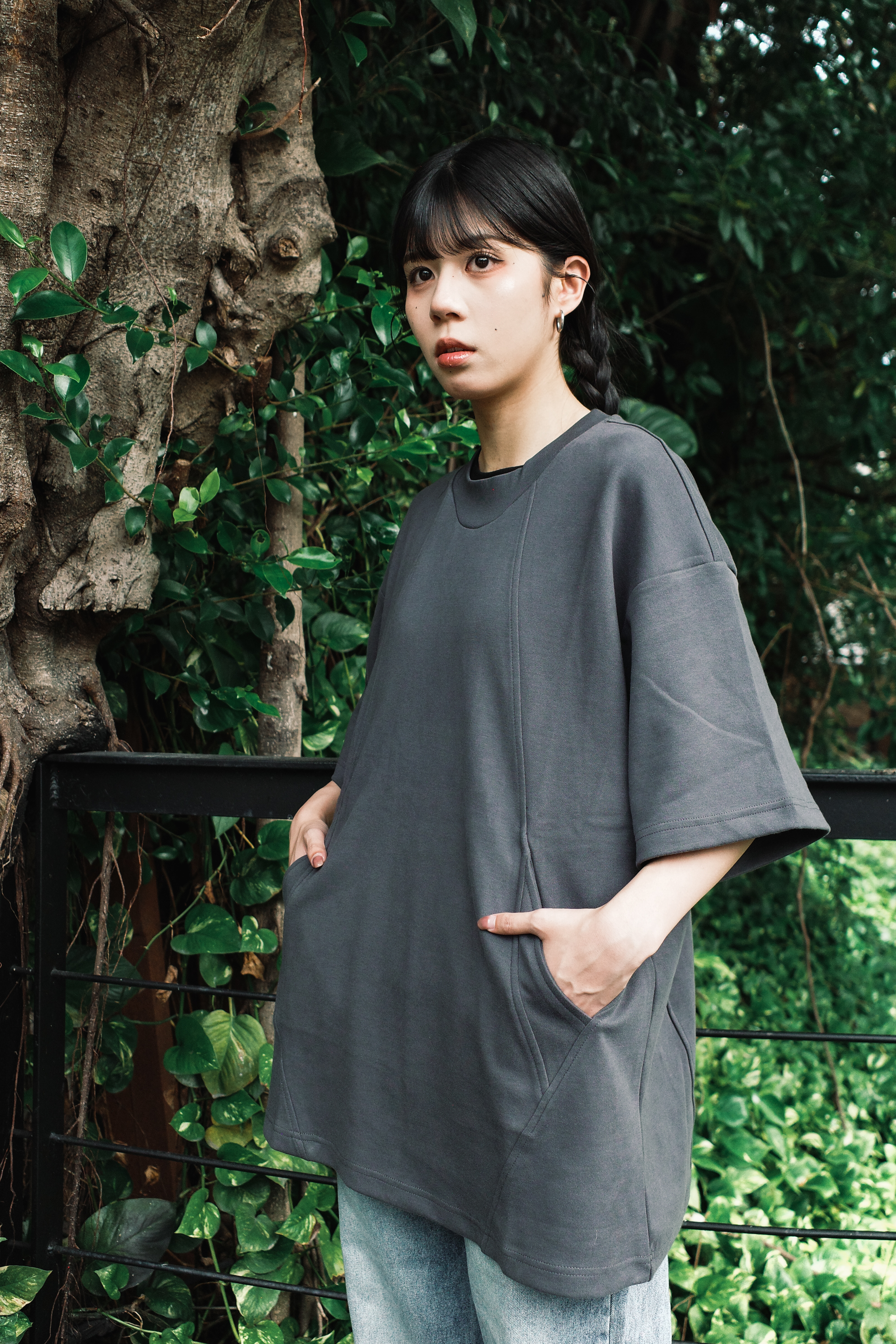 『Always_Good』解構 拼接 立體剪裁 cleanfit 短版 短T