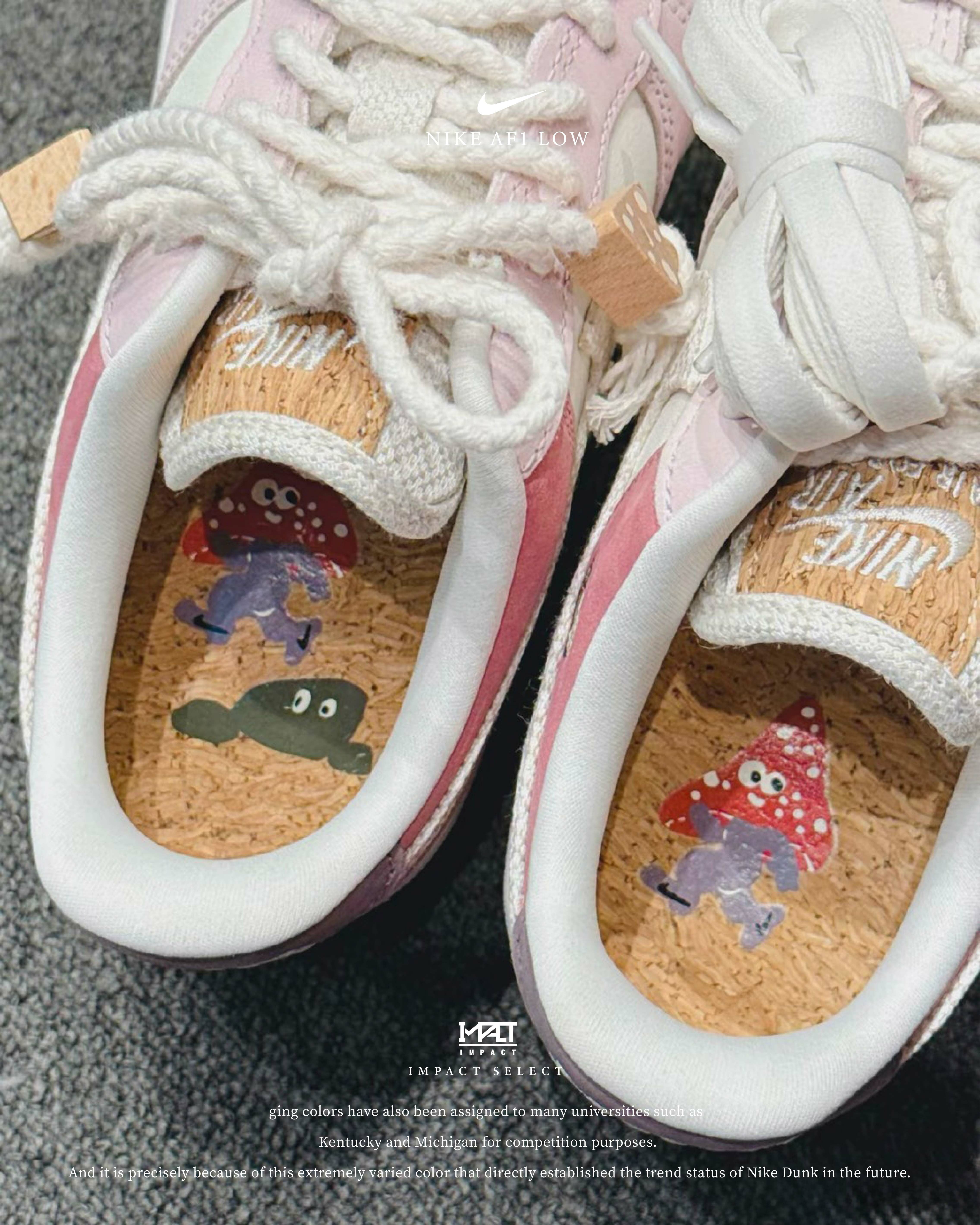 Nike Air Force 1 Low WMNS 蘑菇 菇菇王國 櫻花粉 粉色 女款 IB8874-111