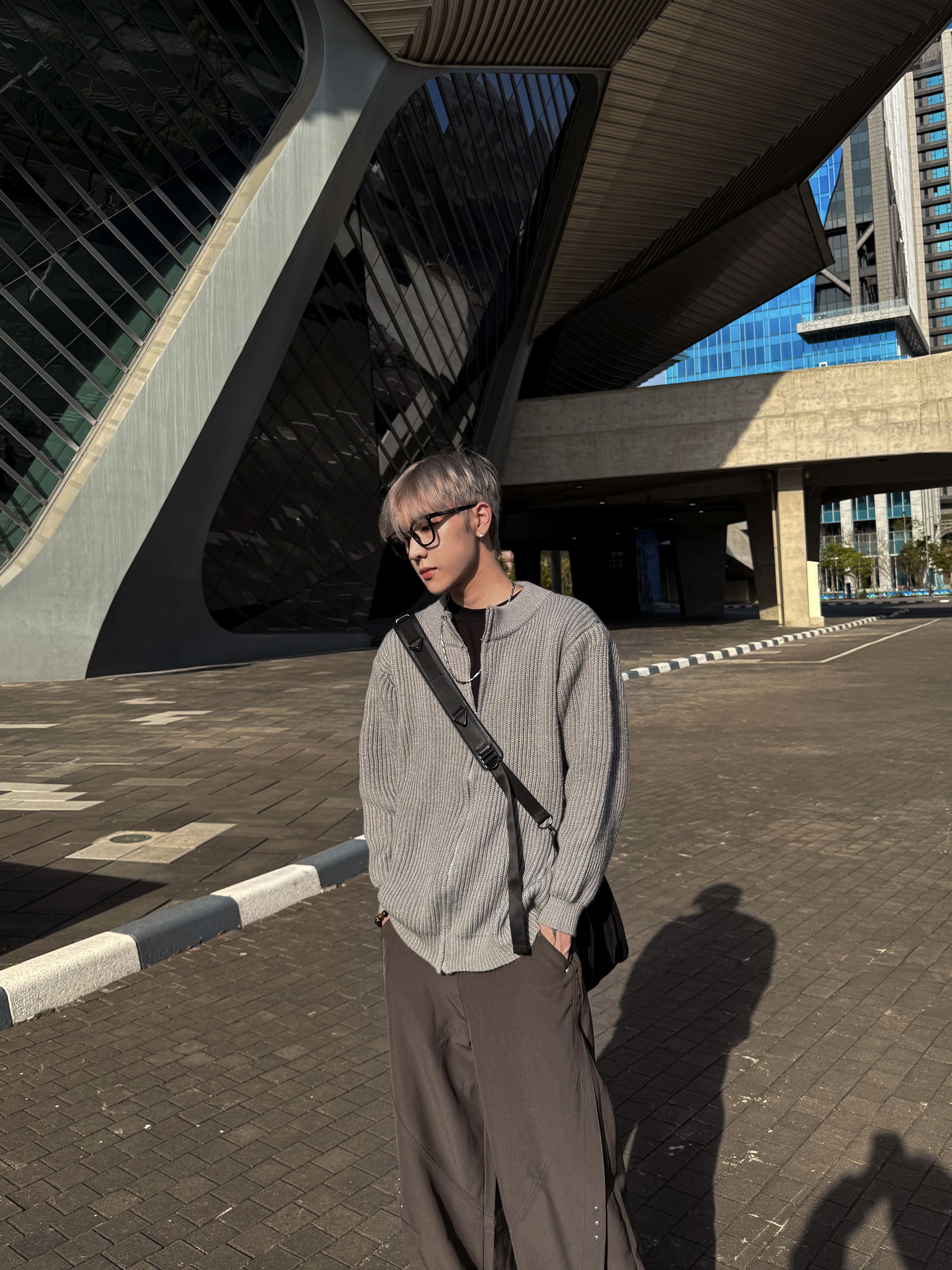 (售完不補) 韓系簡約針織衫外套