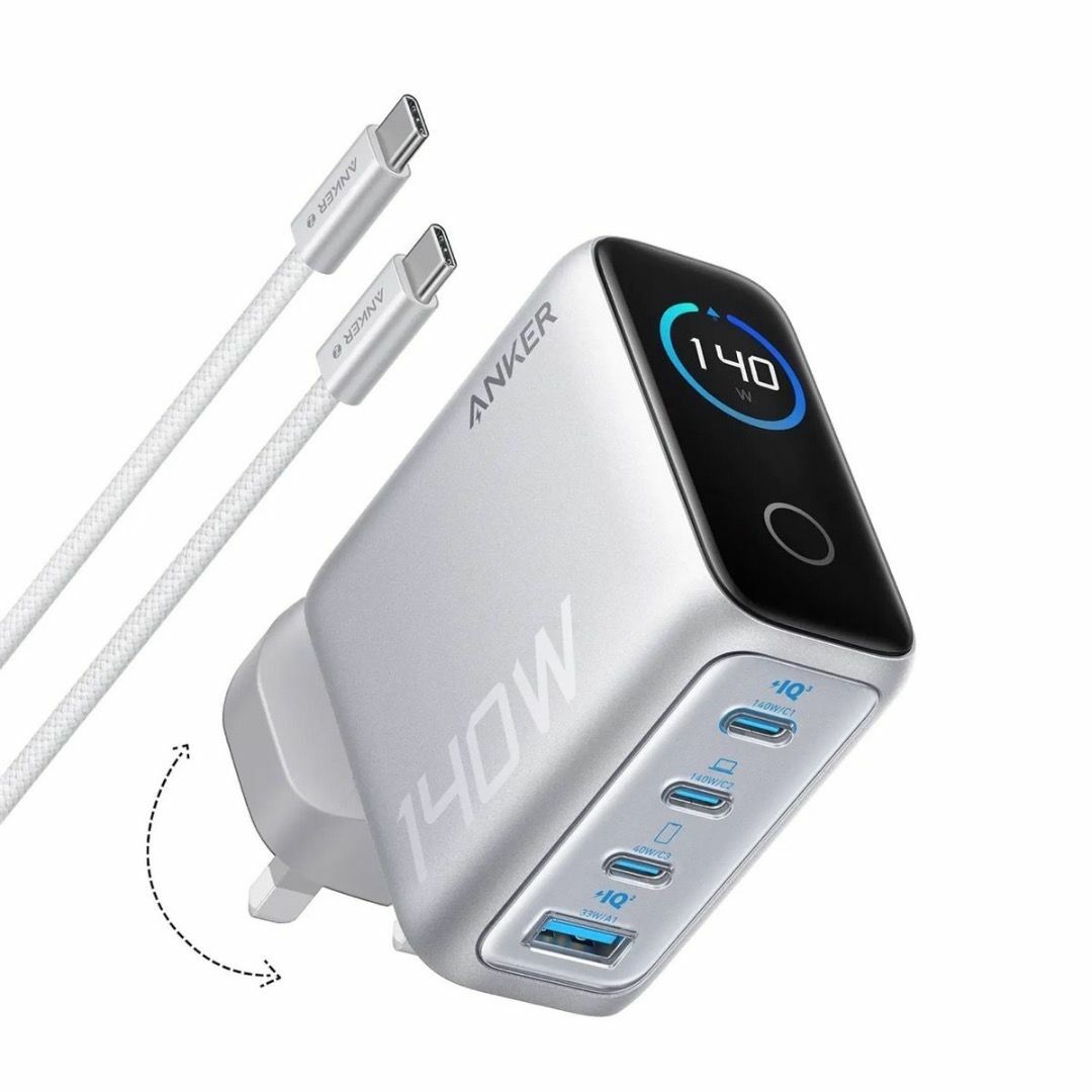 Anker Charger (140W, 4-Port, PD 3.1) with USB-C Cable B2697