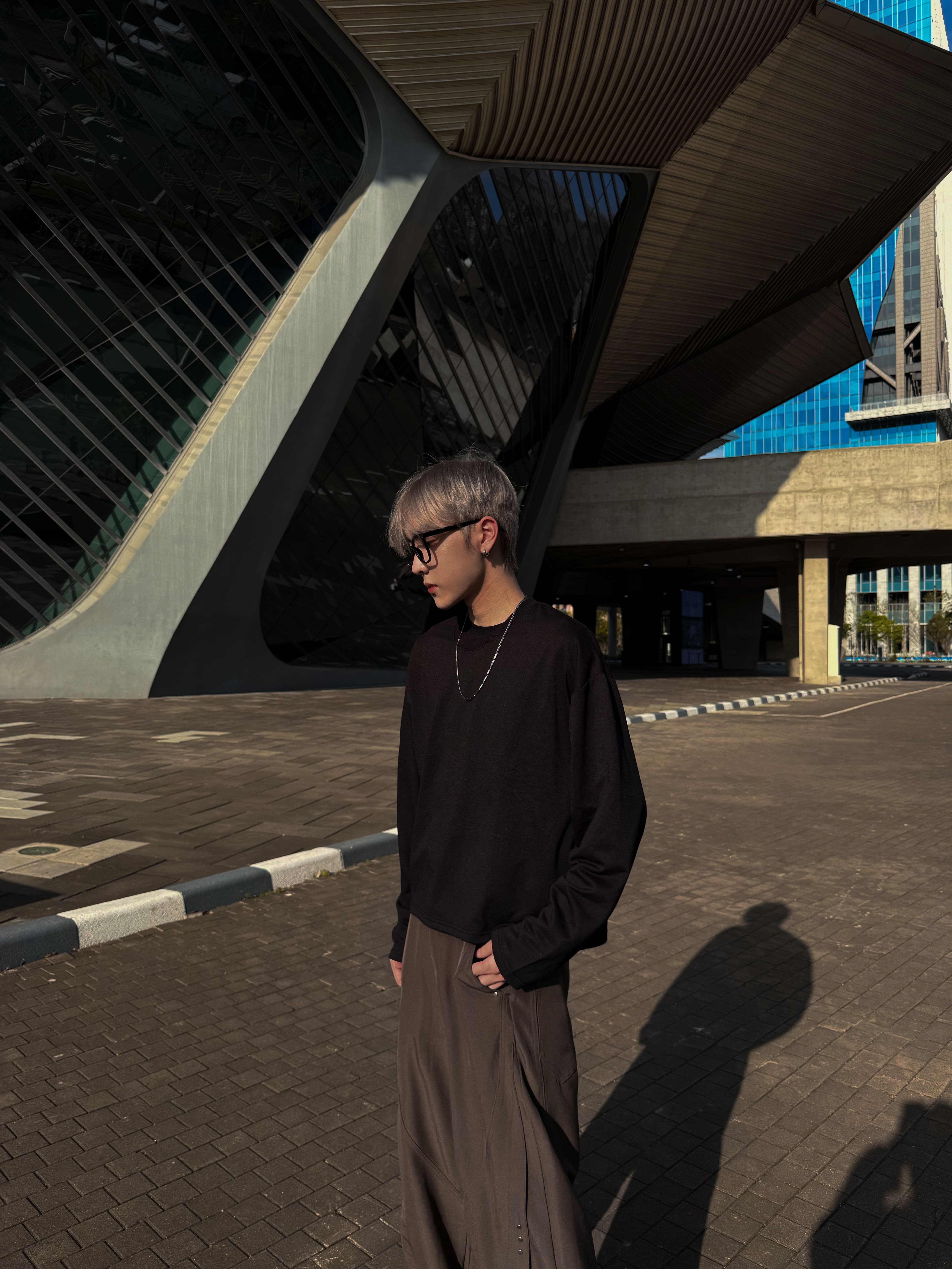 (售完不補) 韓系Boxy短版薄長袖