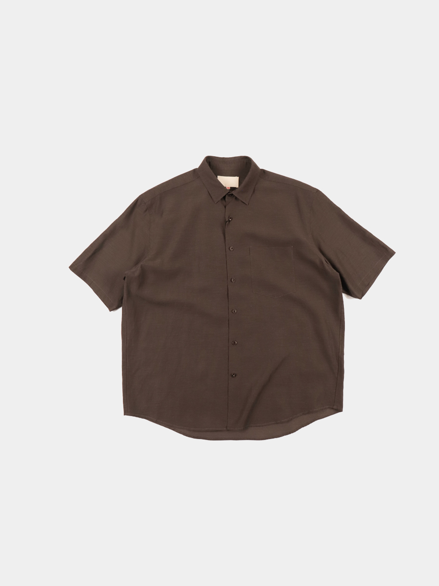 YOKO SAKAMOTO Fit S/S Shirt Brown