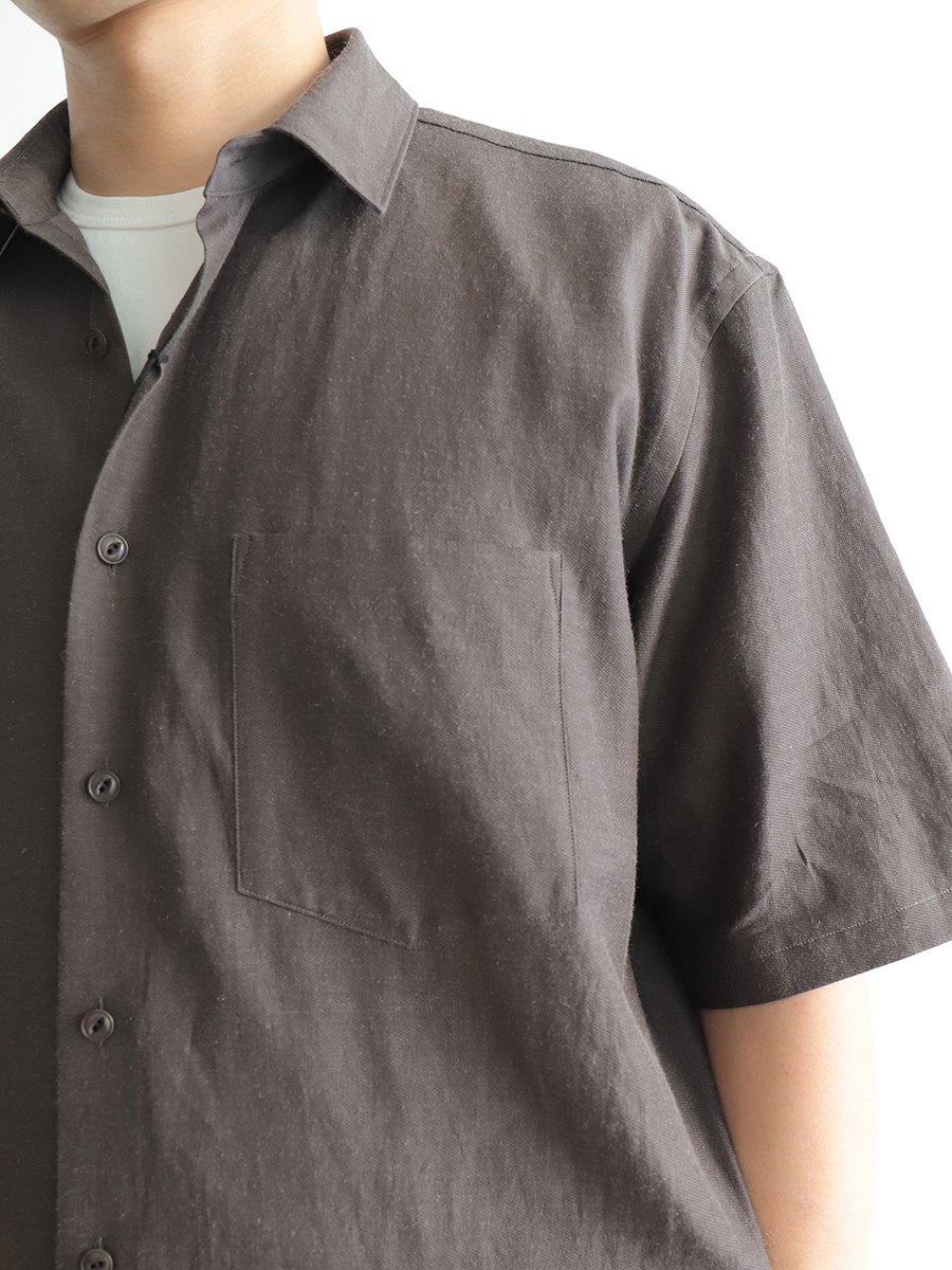 YOKO SAKAMOTO Fit S/S Shirt Brown