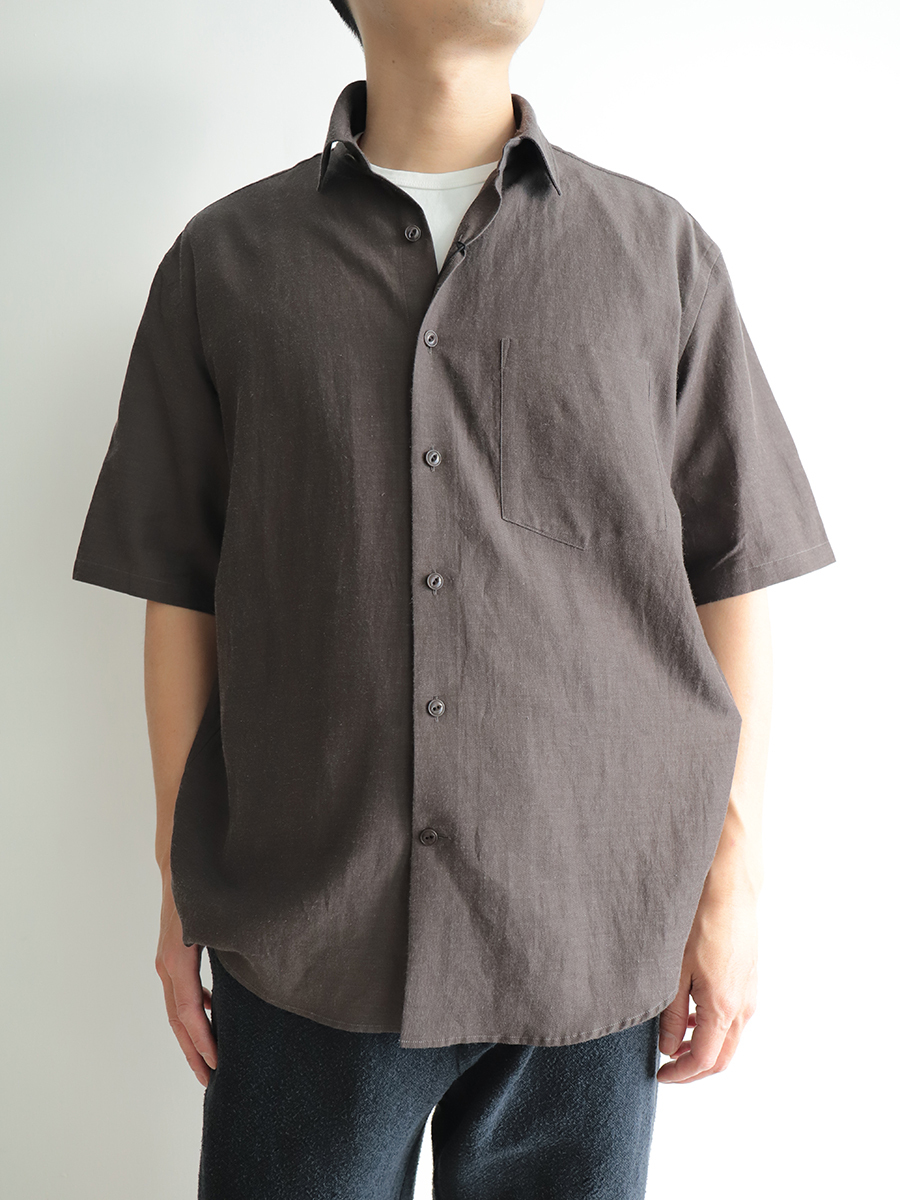 YOKO SAKAMOTO Fit S/S Shirt Brown