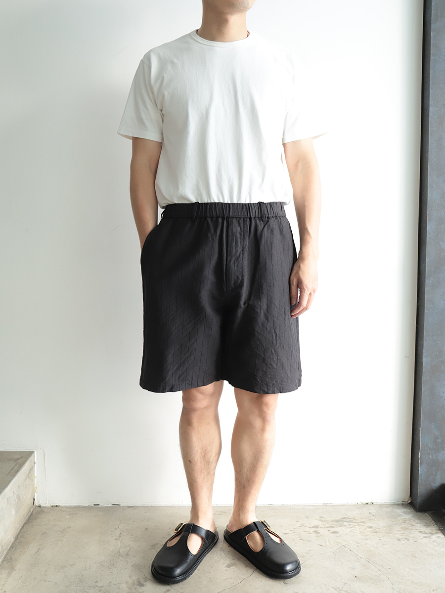 YOKO SAKAMOTO Standard Easy Shorts Sumi Ink
