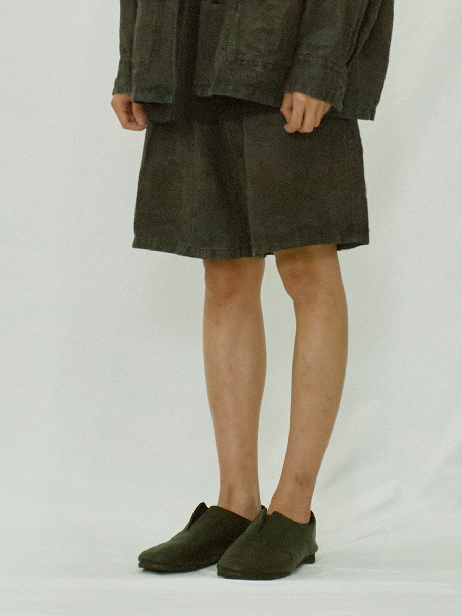 YOKO SAKAMOTO Standard Easy Shorts Sumi Ink