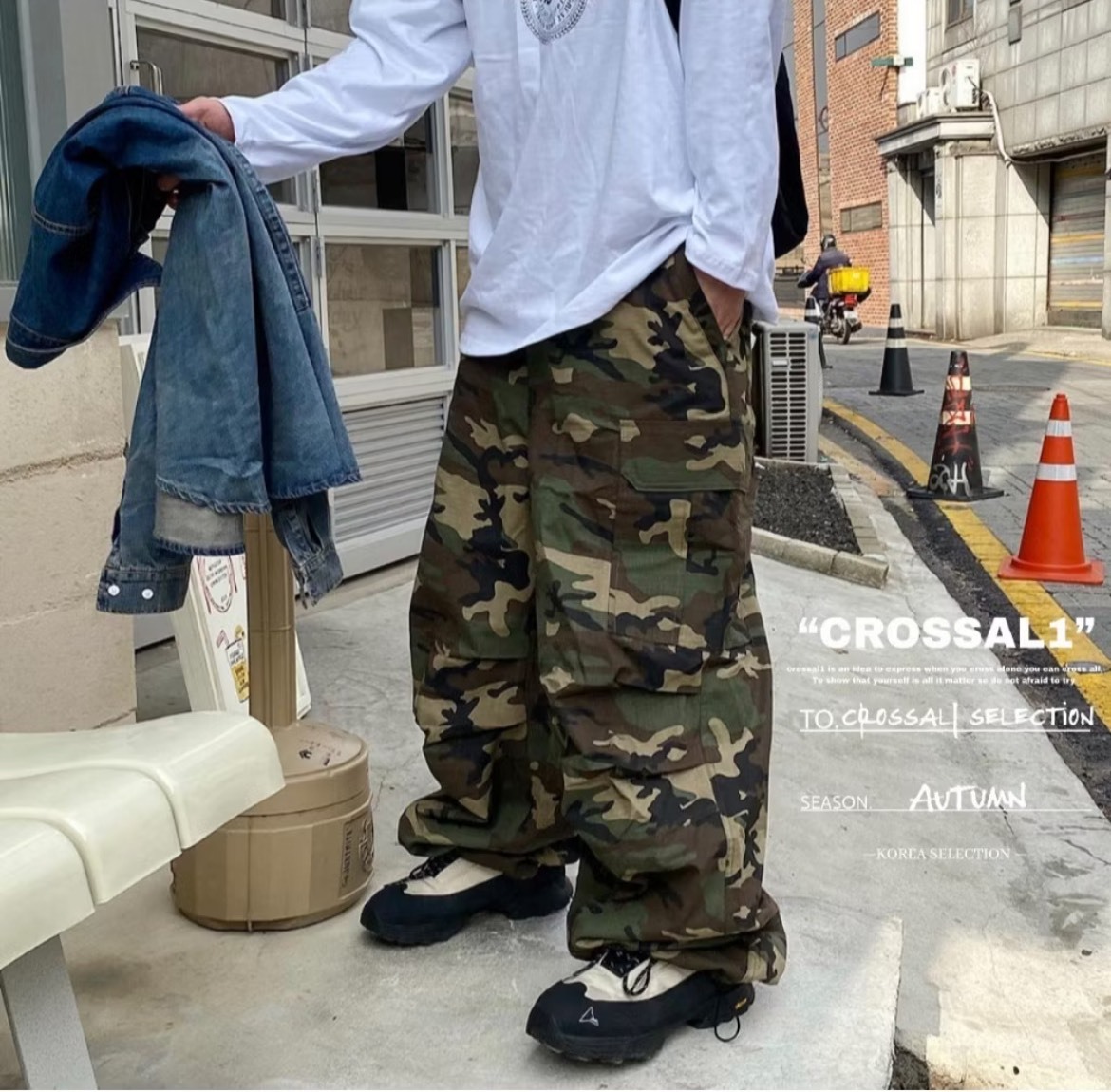 迷彩機能工裝褲