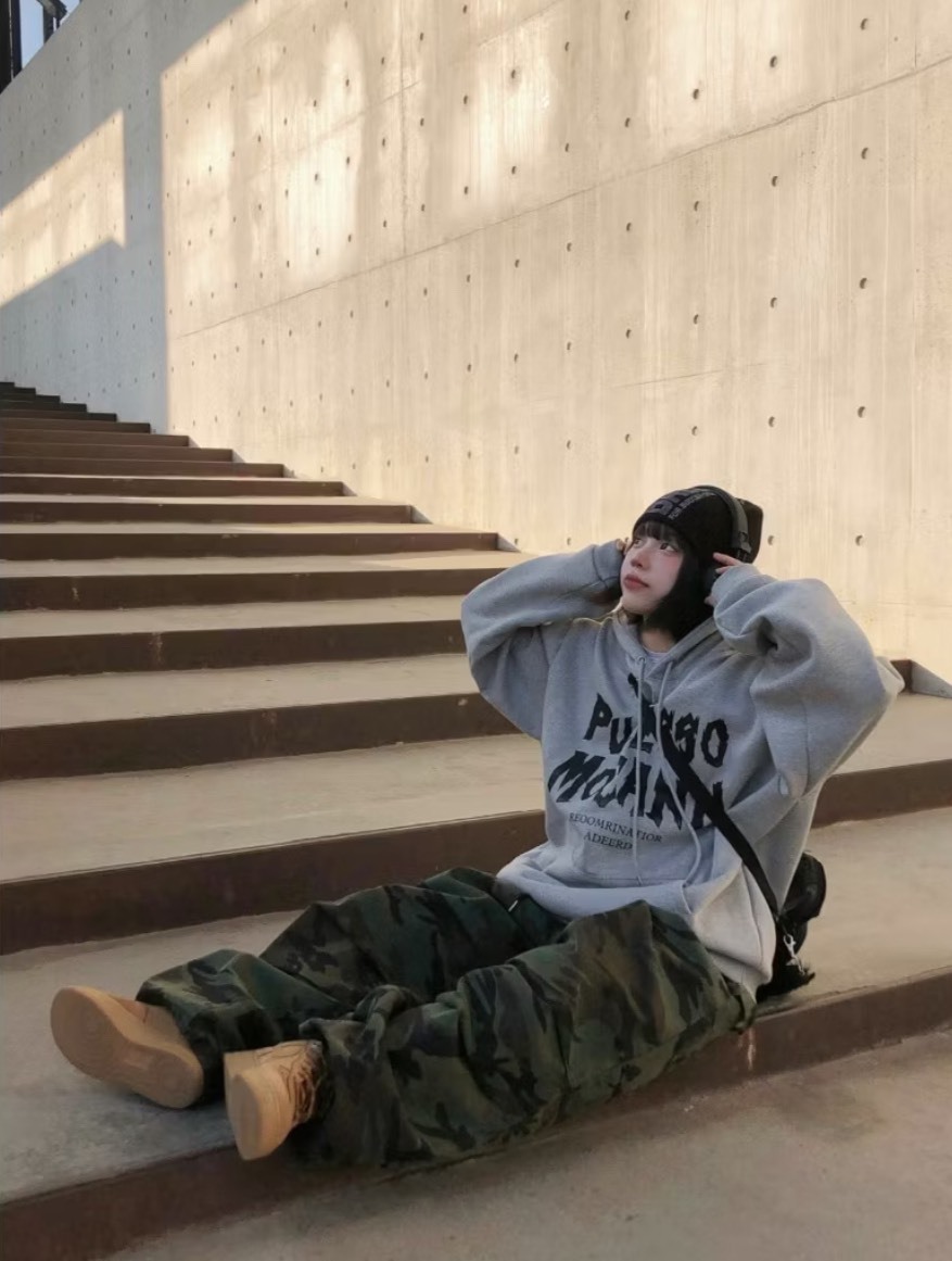 迷彩機能工裝褲