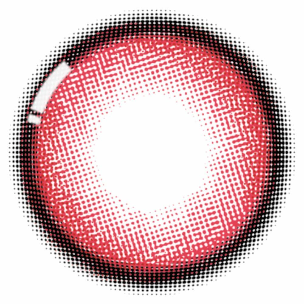 [日拋] Honey Kiss 1 Day Chulun Candy Red 彩妝隱形眼鏡｜每盒10片