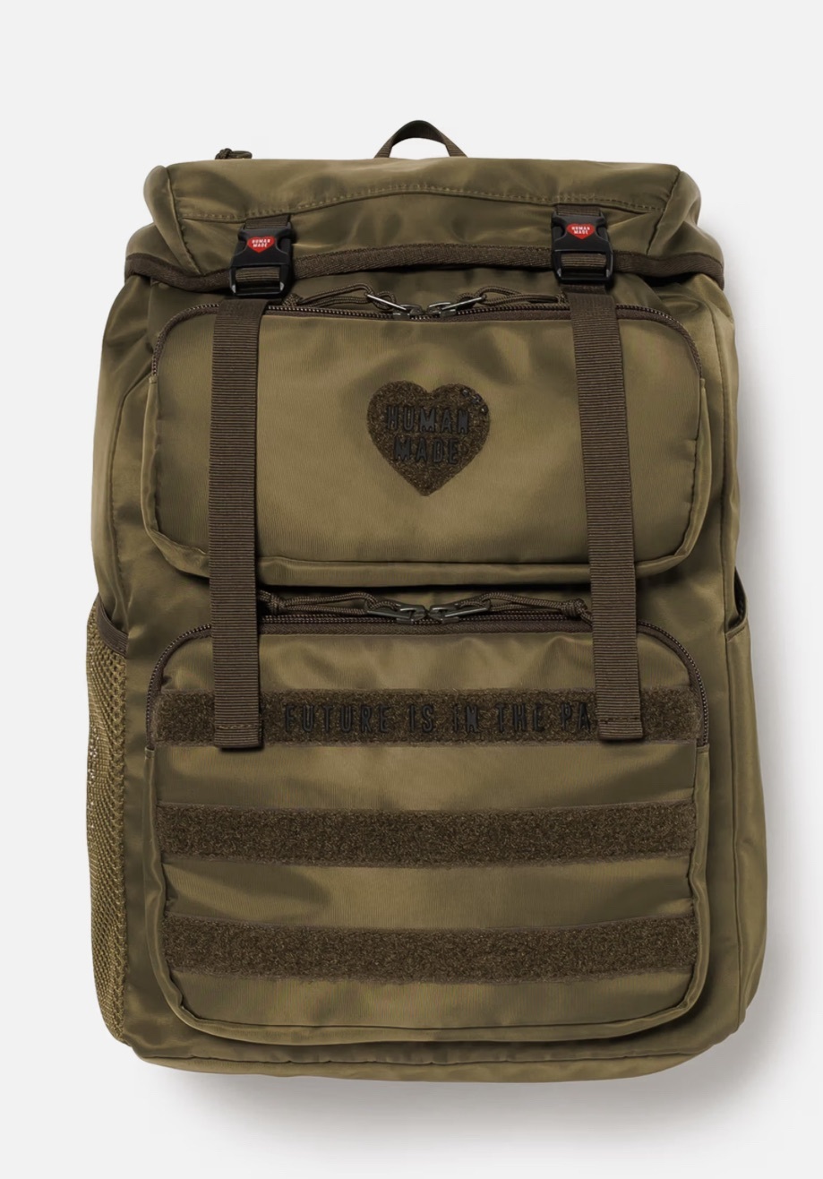 2024aw human made military backpage 愛心後背包