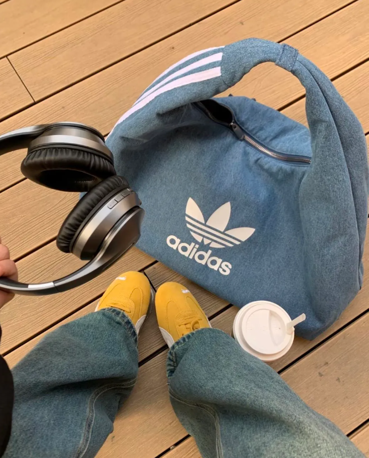 Adidas Originals logo 大容量 雲朵包 手提包 牛仔黑 牛仔藍 IX7694/IX7693