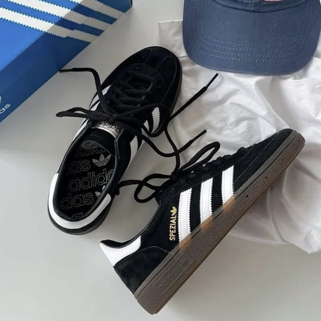 Adidas Original Handball Spezial 黑白 麂皮 復古 膠底 德訓鞋 休閒鞋