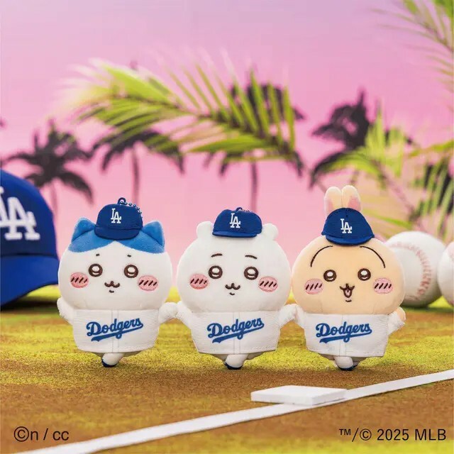 【逢甲FUZZY】<現貨> 吉伊卡哇×MLB TOKYO SERIES 聯名吊飾娃娃 道奇 小熊隊 吉伊 小八 兔兔 Chiikawa 日本限量