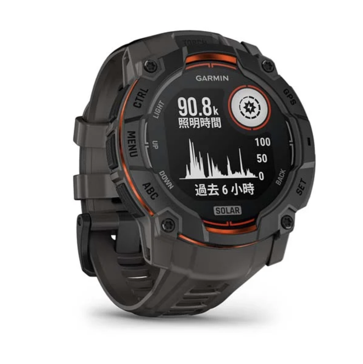 Garmin Instinct 3 50mm Solar 本我系列 - 太陽能 GPS 智慧腕錶 50mm大錶徑 (中英文版)