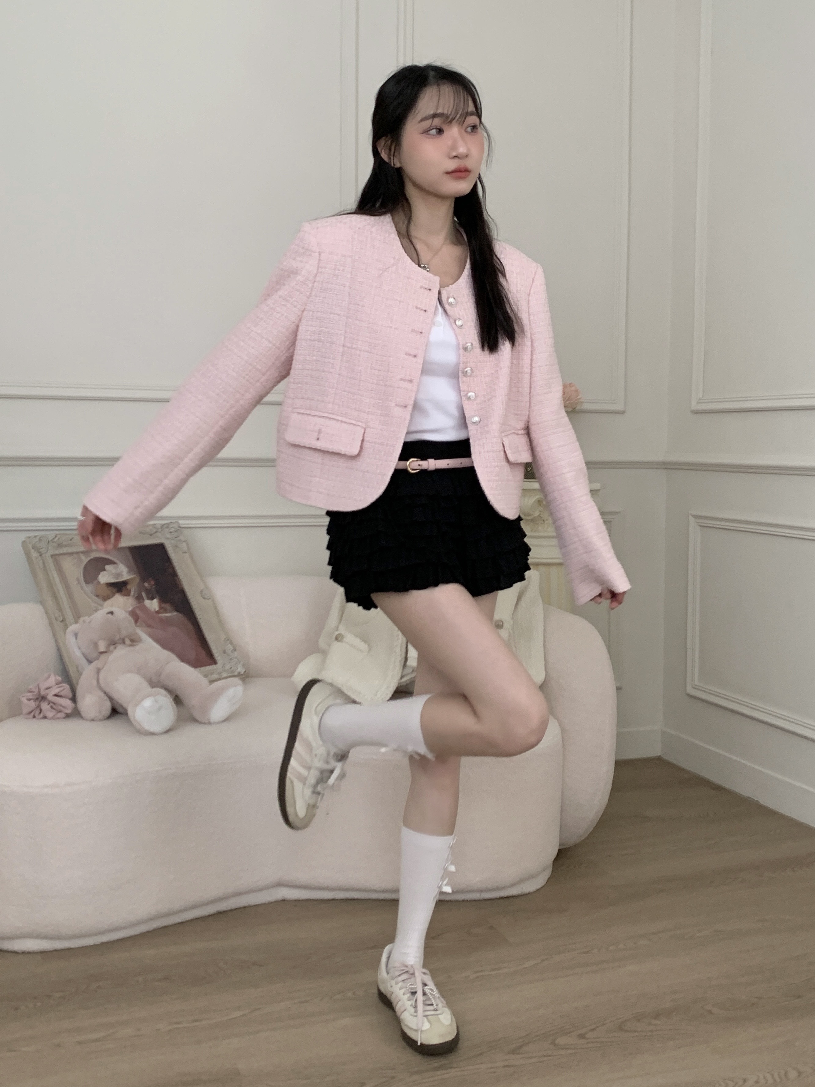 現貨-Ballerina天鵝湖圓舞曲質感棉短裙