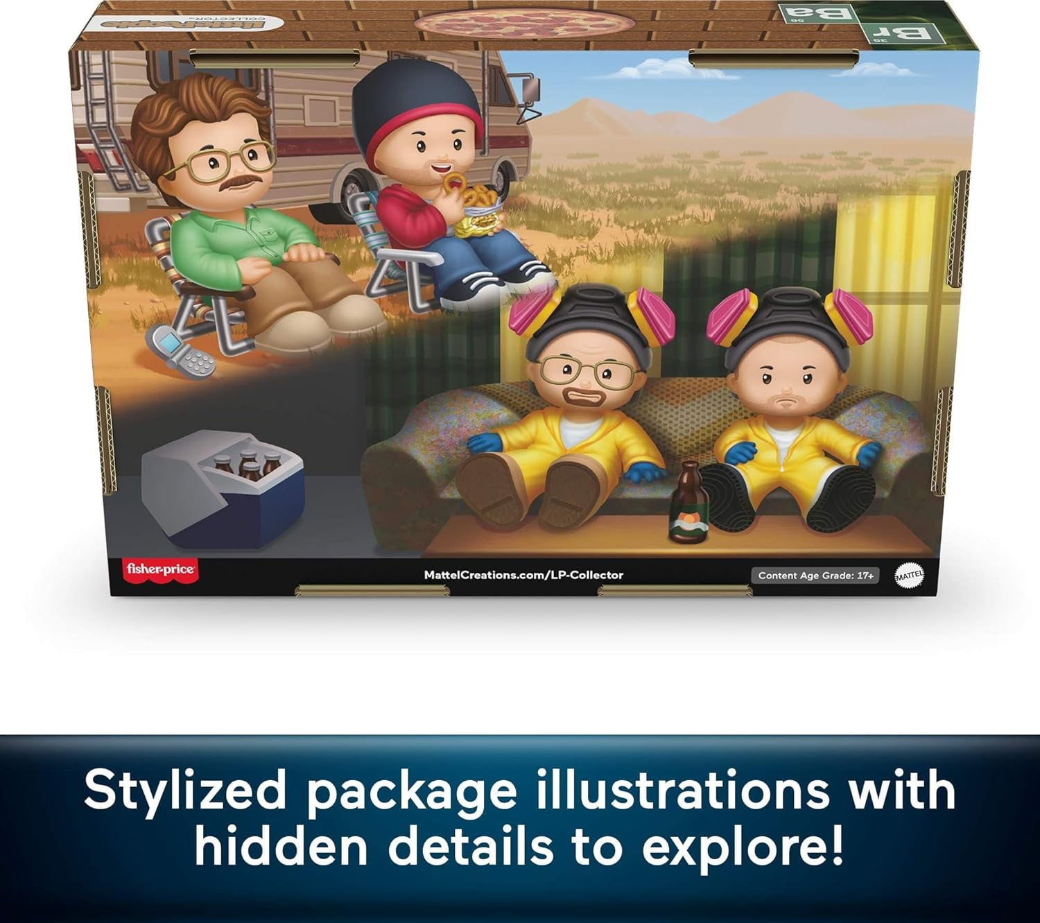 絕命毒師 Little People - 展示模型組 / 製毒劇場 Breaking Bad Figure Set in Display Box