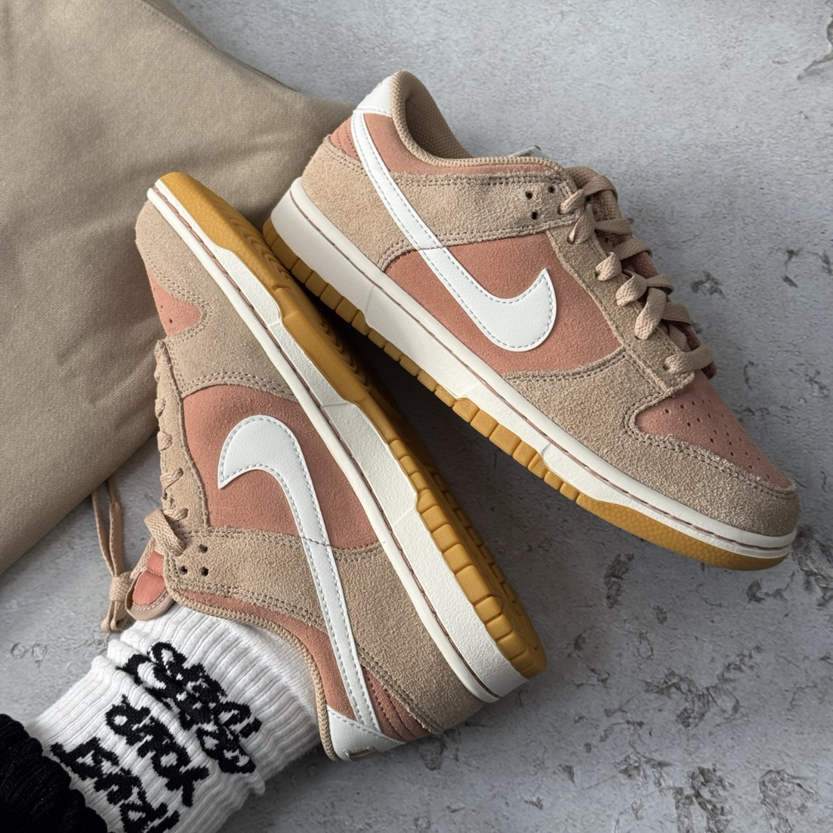 Nike Dunk Low Hemp 小麥 磚紅 乾燥玫瑰粉 麂皮 復古 低筒休閒鞋