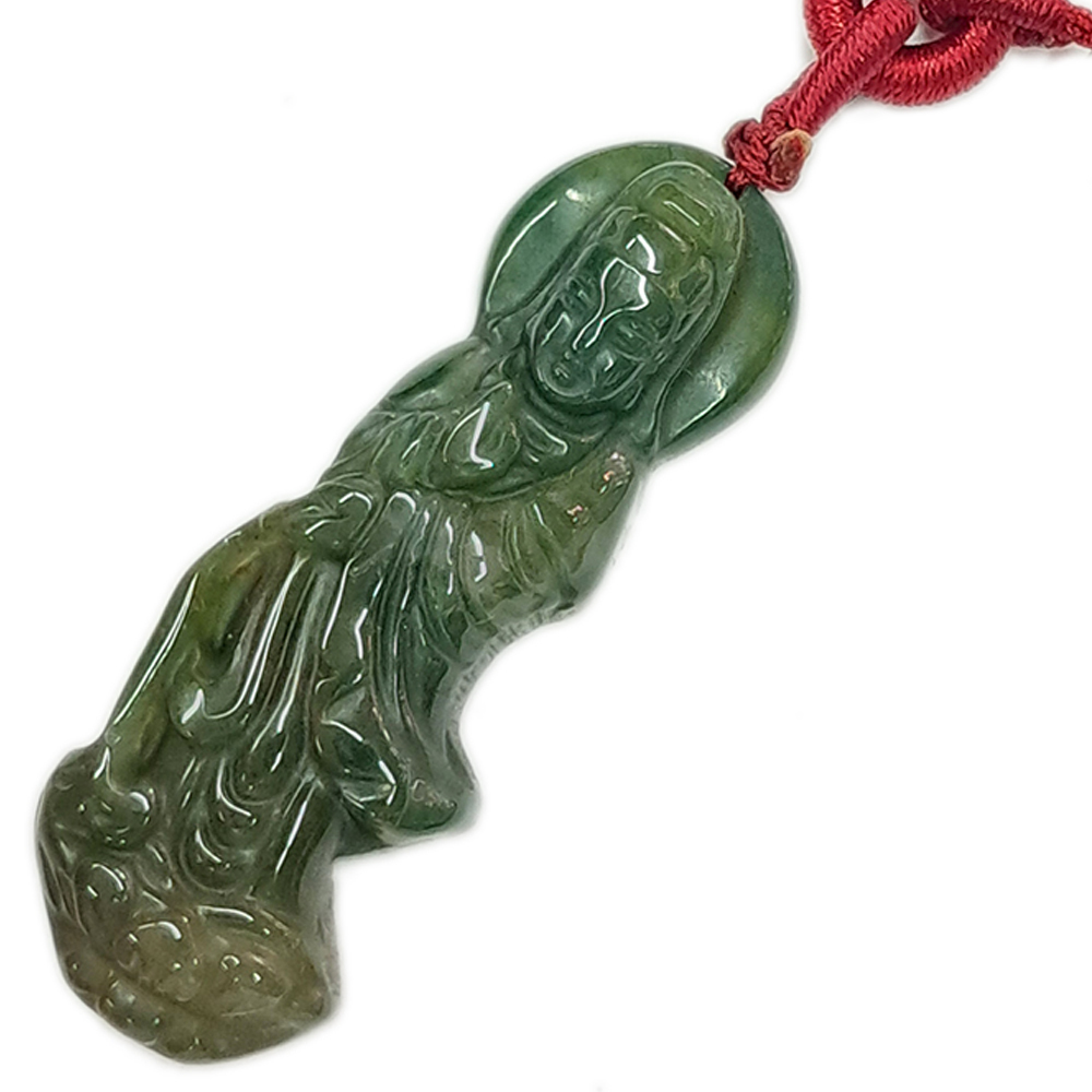 白衣觀音{七彩玉}中國結項鍊【十方】153568