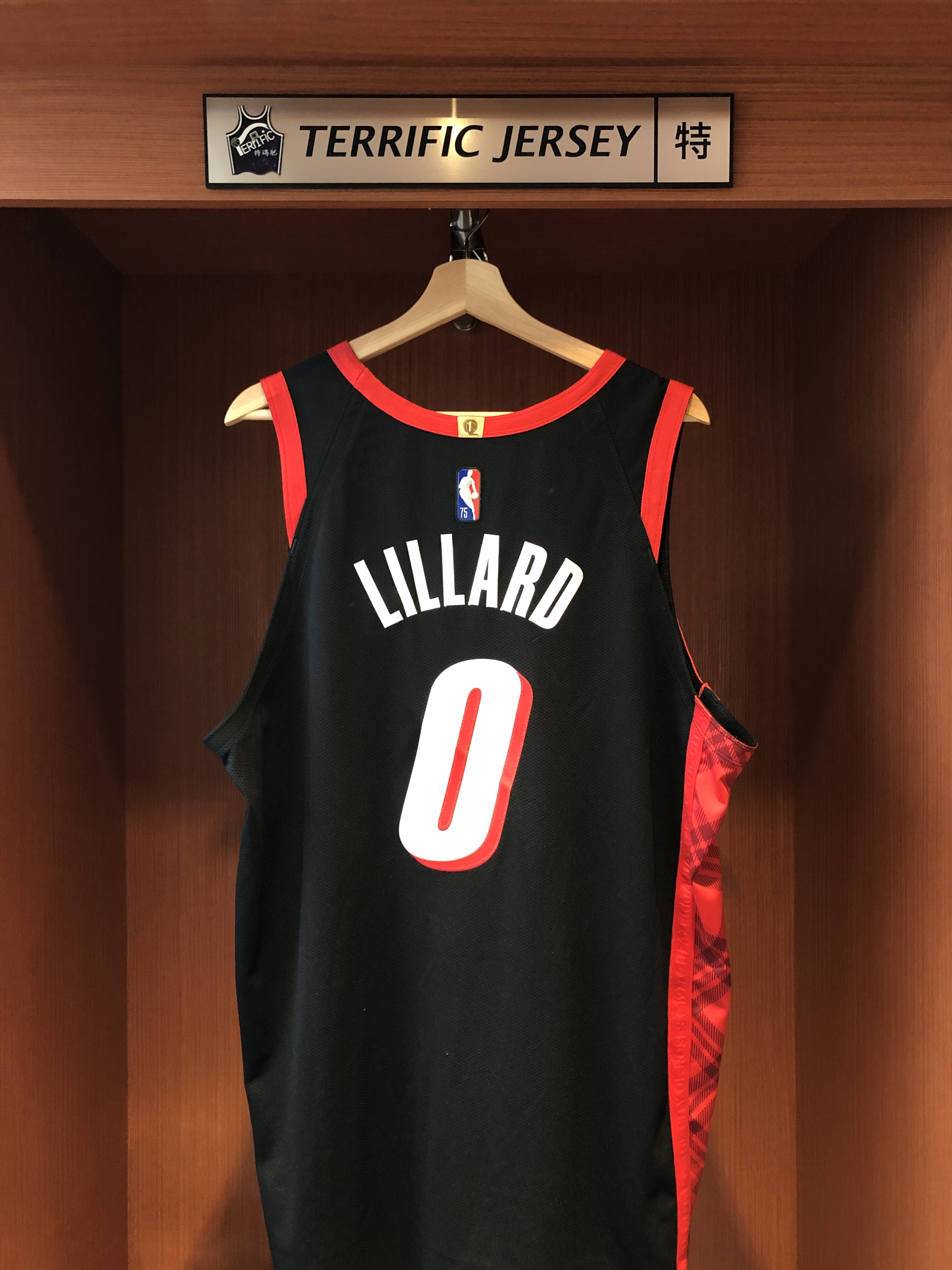 NBA球衣 Damian Lillard 波特蘭拓荒者城市 75周年 鑽石標 City Nike Authentic 球員版 電繡 含贊助商標 全新