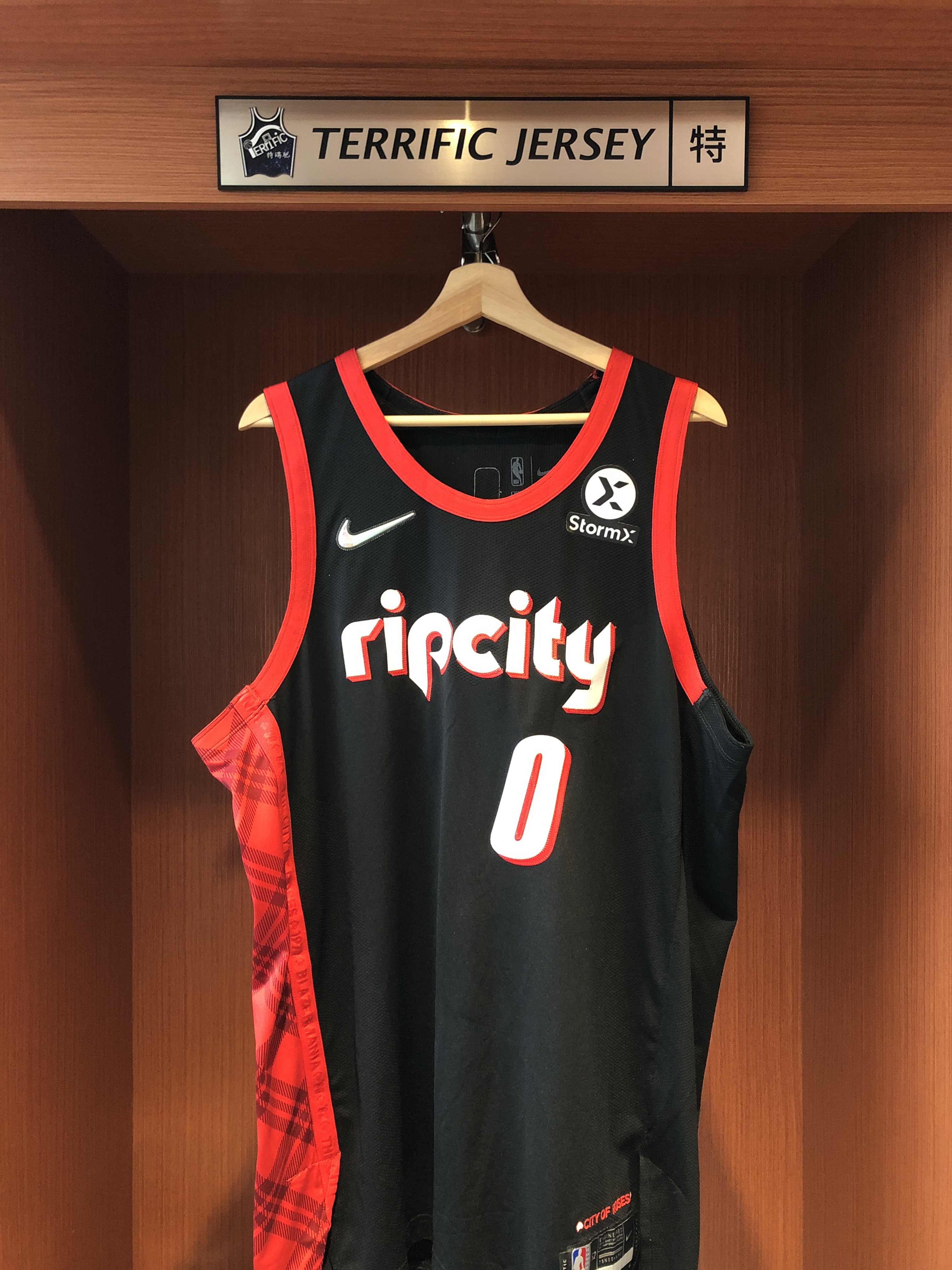 NBA球衣 Damian Lillard 波特蘭拓荒者城市 75周年 鑽石標 City Nike Authentic 球員版 電繡 含贊助商標 全新