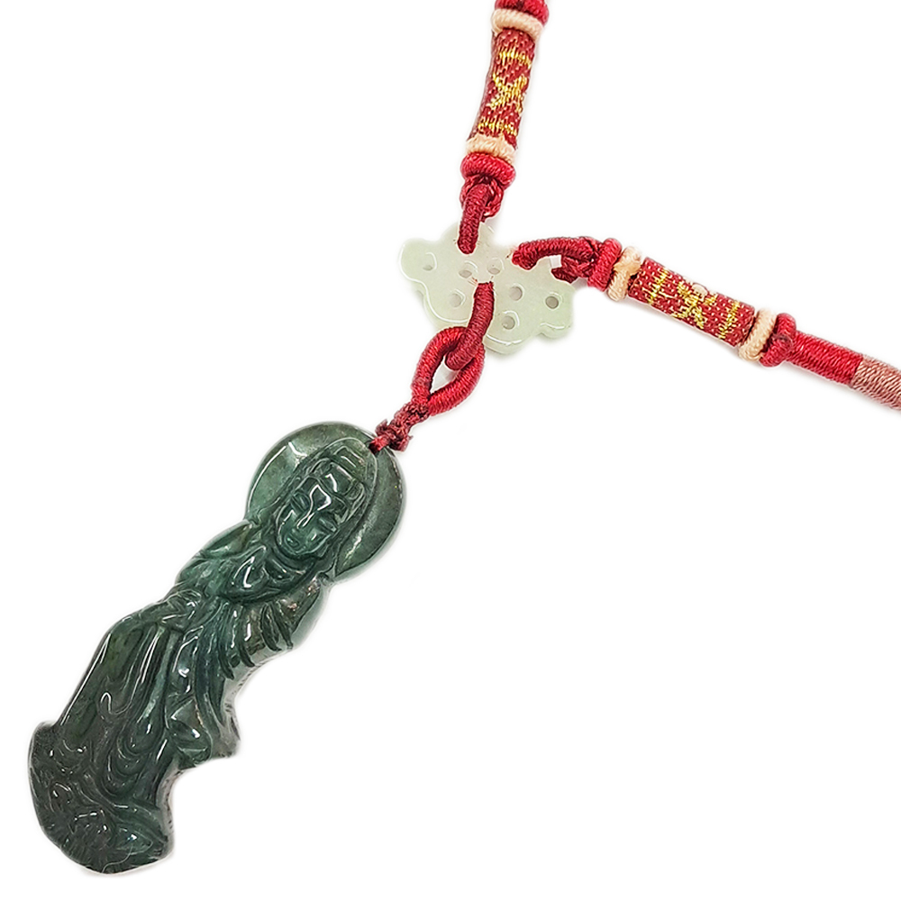 白衣觀音{七彩玉}項鍊【十方】139789