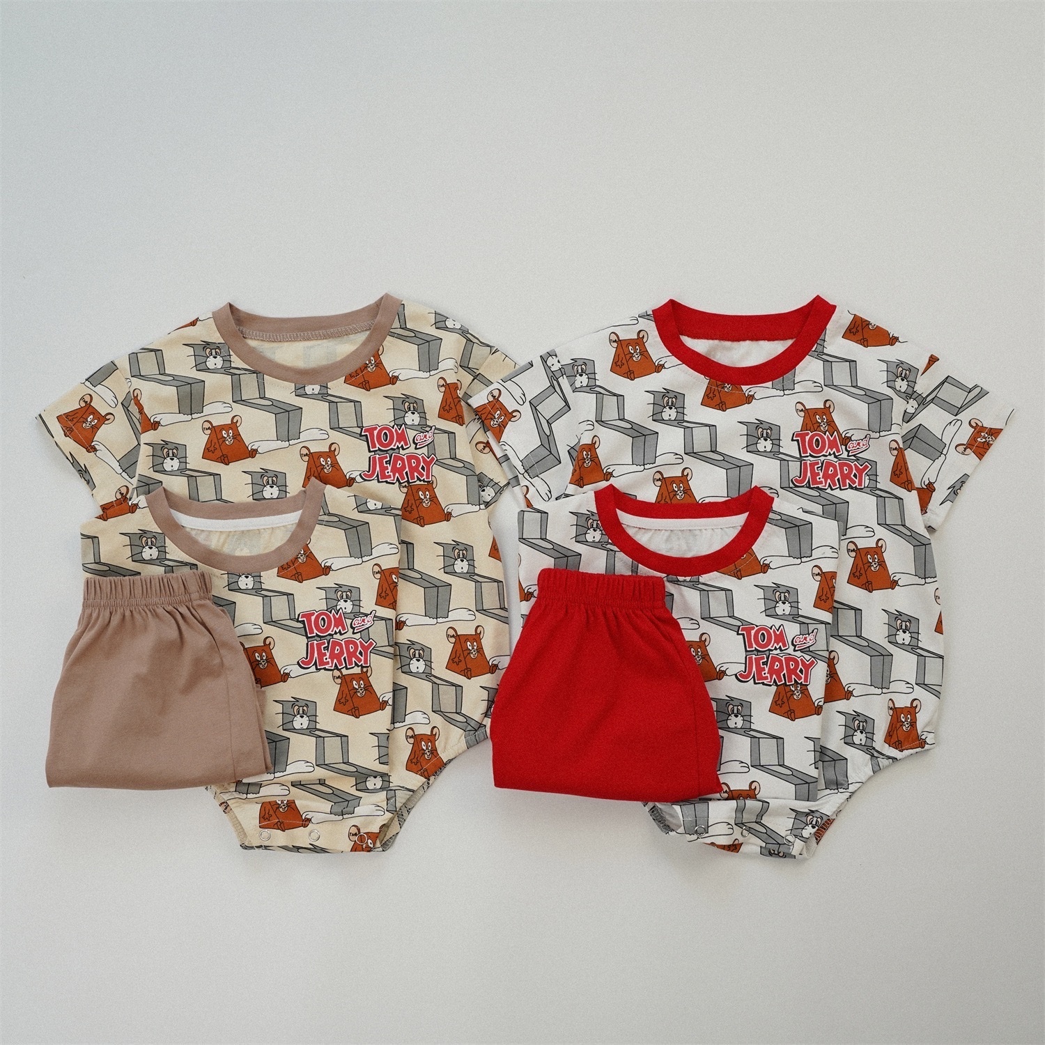 逗趣貓咪老鼠包屁衣