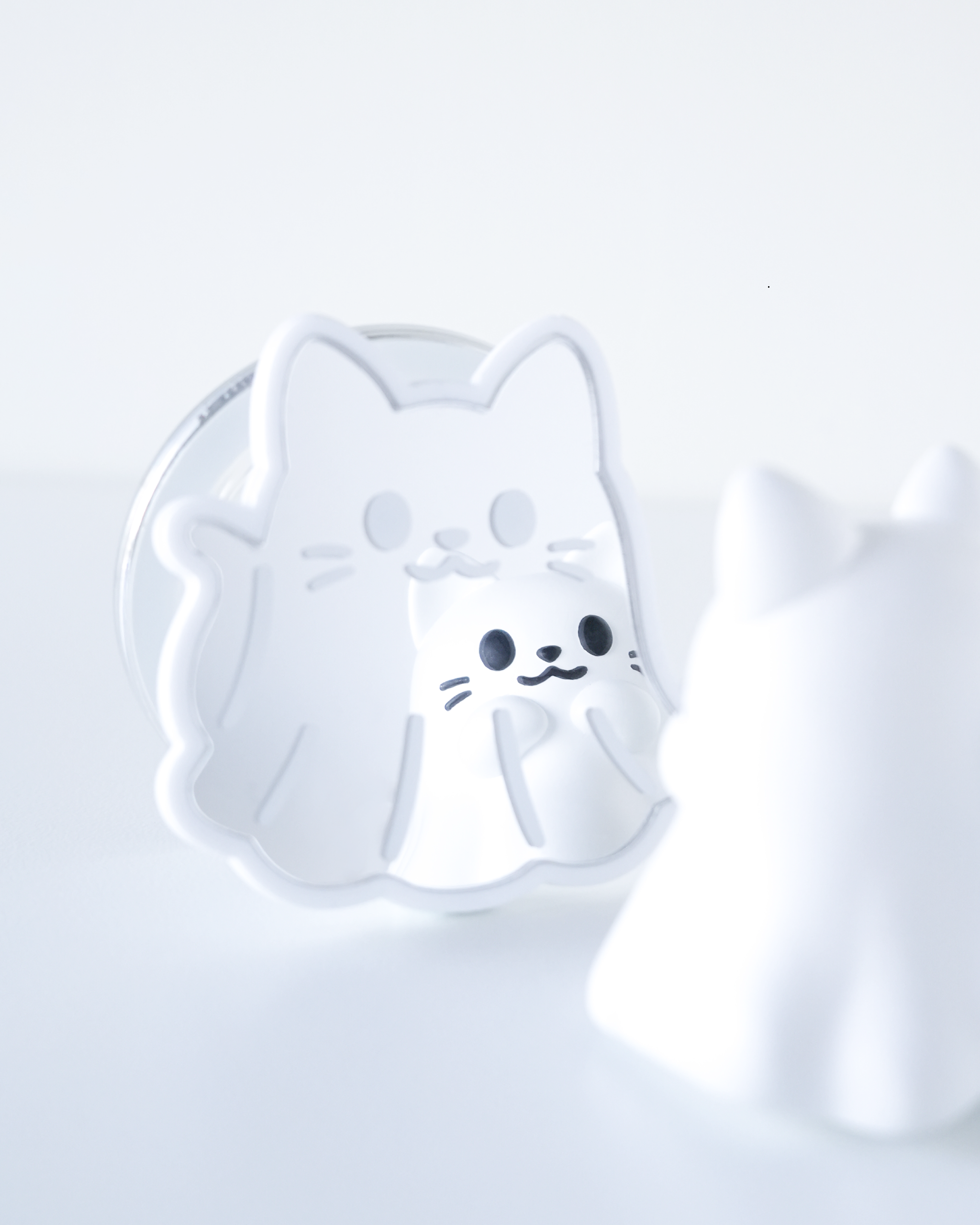 磁吸鏡面手機支架 - 靈魂喵喵