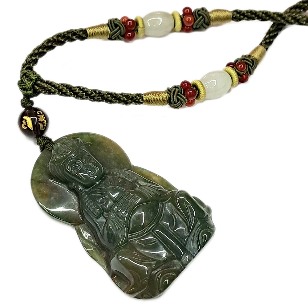 地藏菩薩{印度瑪瑙}中國結項鍊【十方】126581