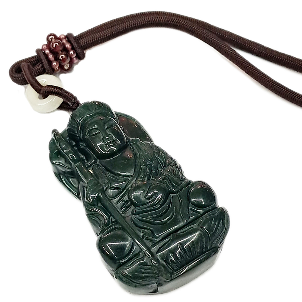 地藏菩薩{印度瑪瑙}中國結項鍊【十方】135240