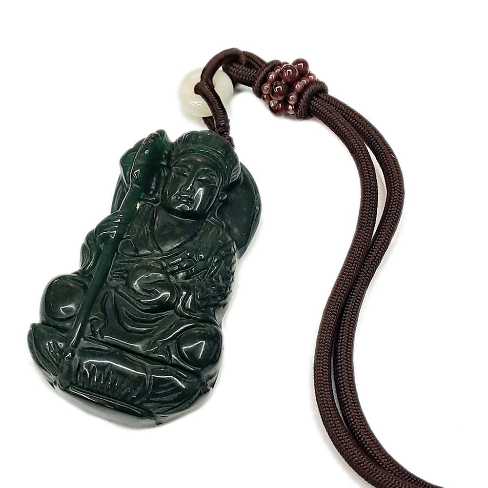 地藏菩薩{印度瑪瑙}中國結項鍊【十方】135240