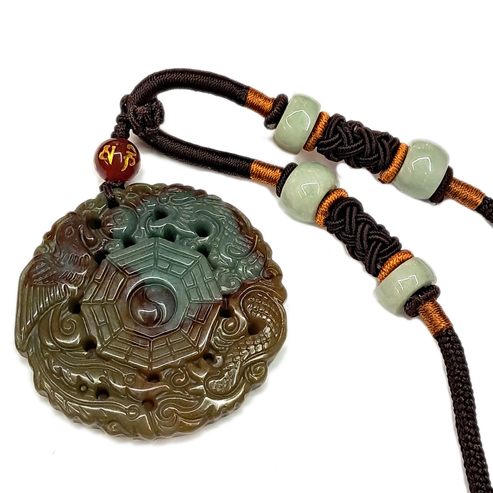 龍鳳八卦(印度瑪瑙)項鍊【十方】137781