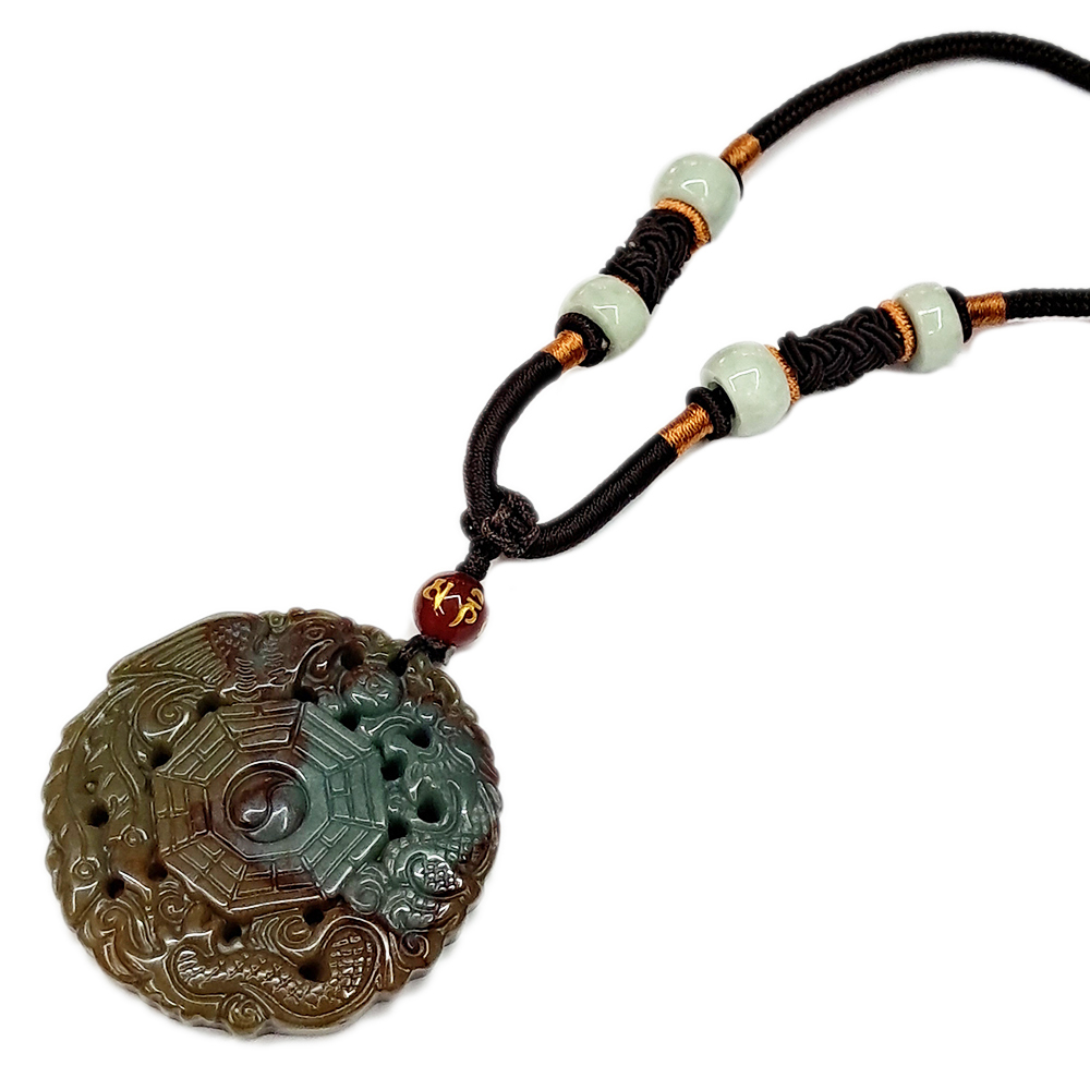 龍鳳八卦(印度瑪瑙)項鍊【十方】137781