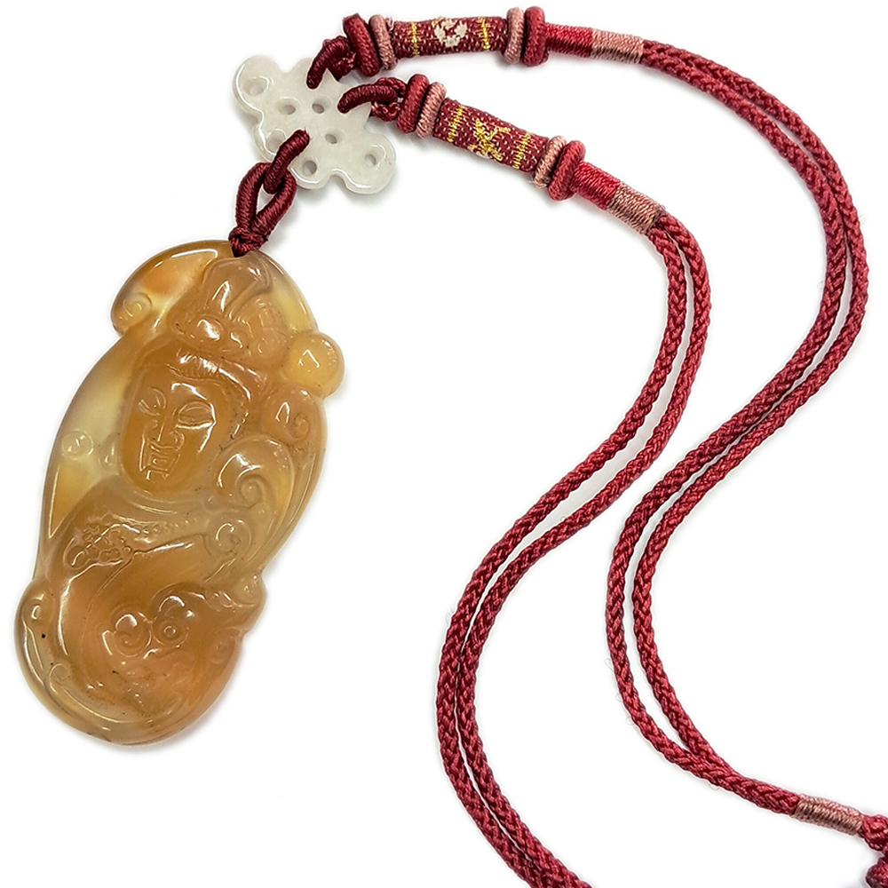 觀音菩薩(冰清雙彩紅玉髓)項鍊【十方】137786