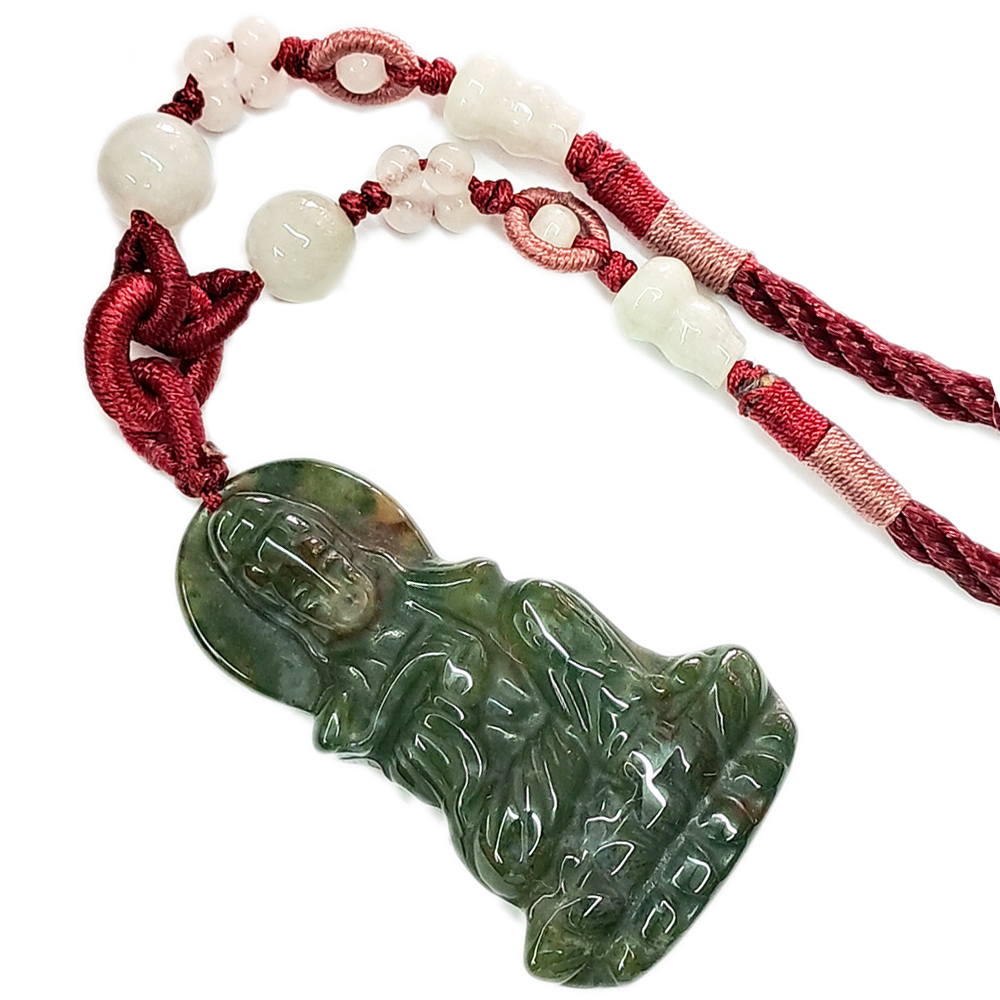 白衣觀音{七彩玉}中國結項鍊【十方】139807