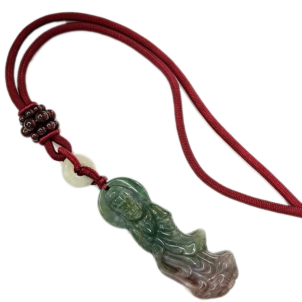 白衣觀音{七彩玉}中國結項鍊【十方】139808