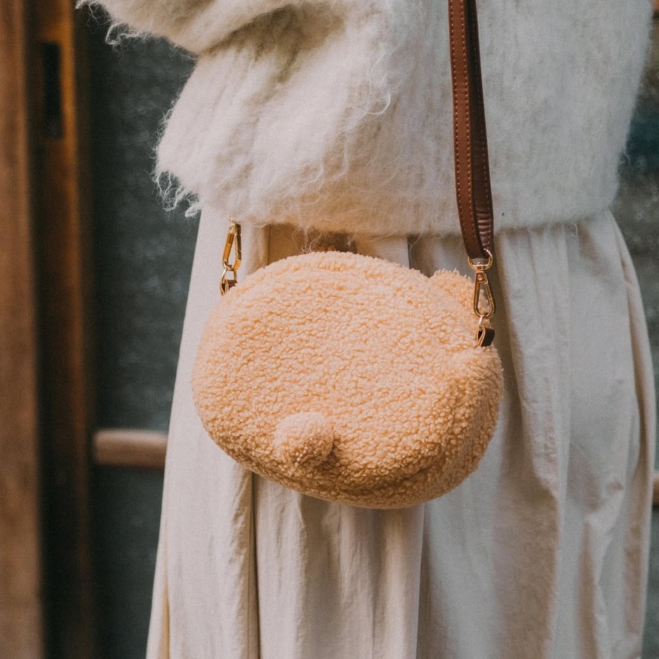 咻熊家的小熊包 側背包 熊頭包｜咻咻熊