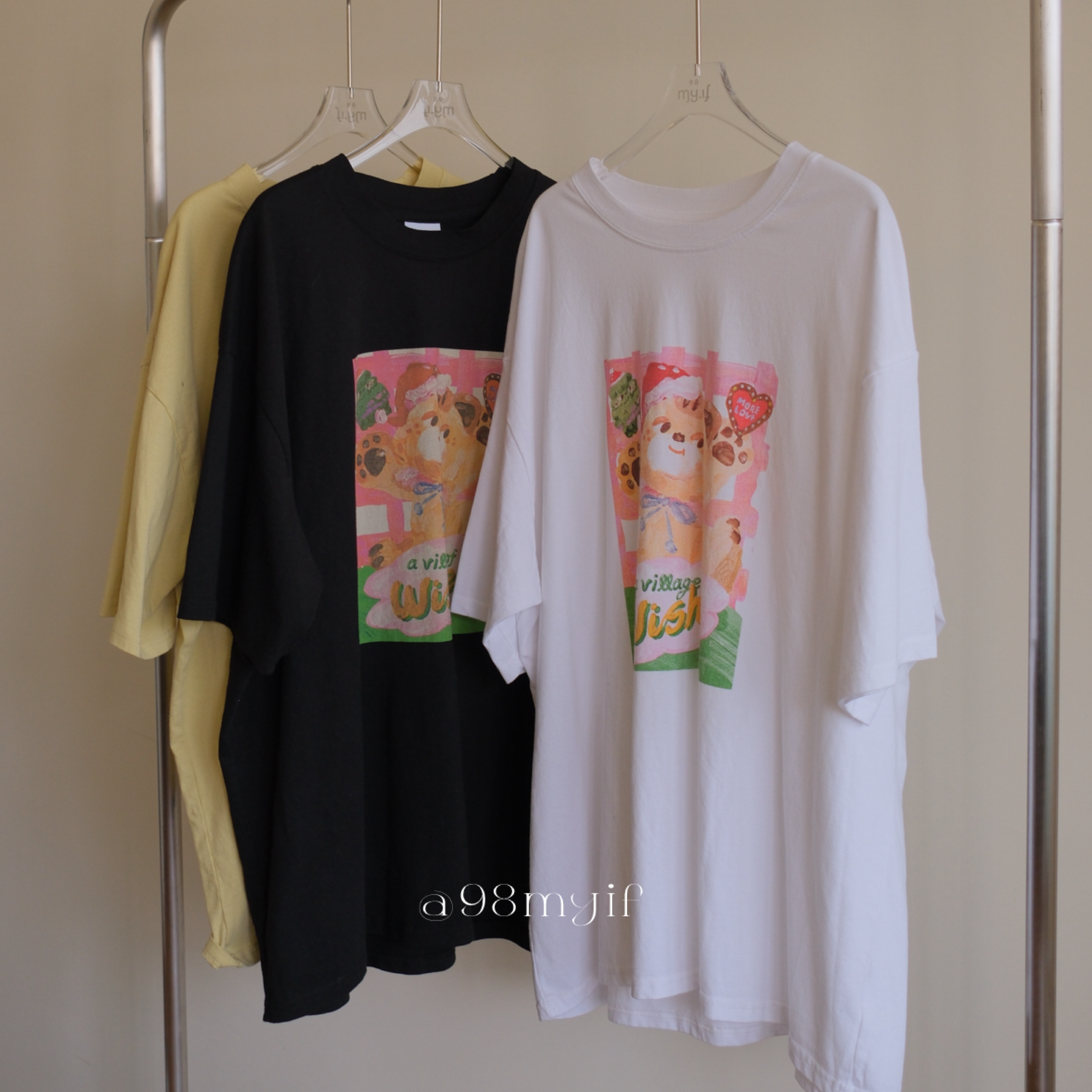 Ｍ16 男女款 幸福爆擊熊熊短踢 （3color) （現貨）