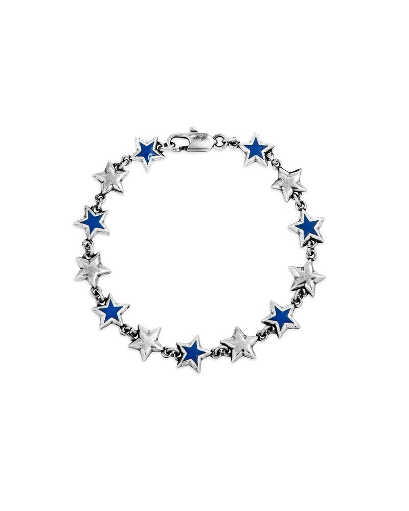TwoJeys｜Enameled Stars Bracelet (Blue)