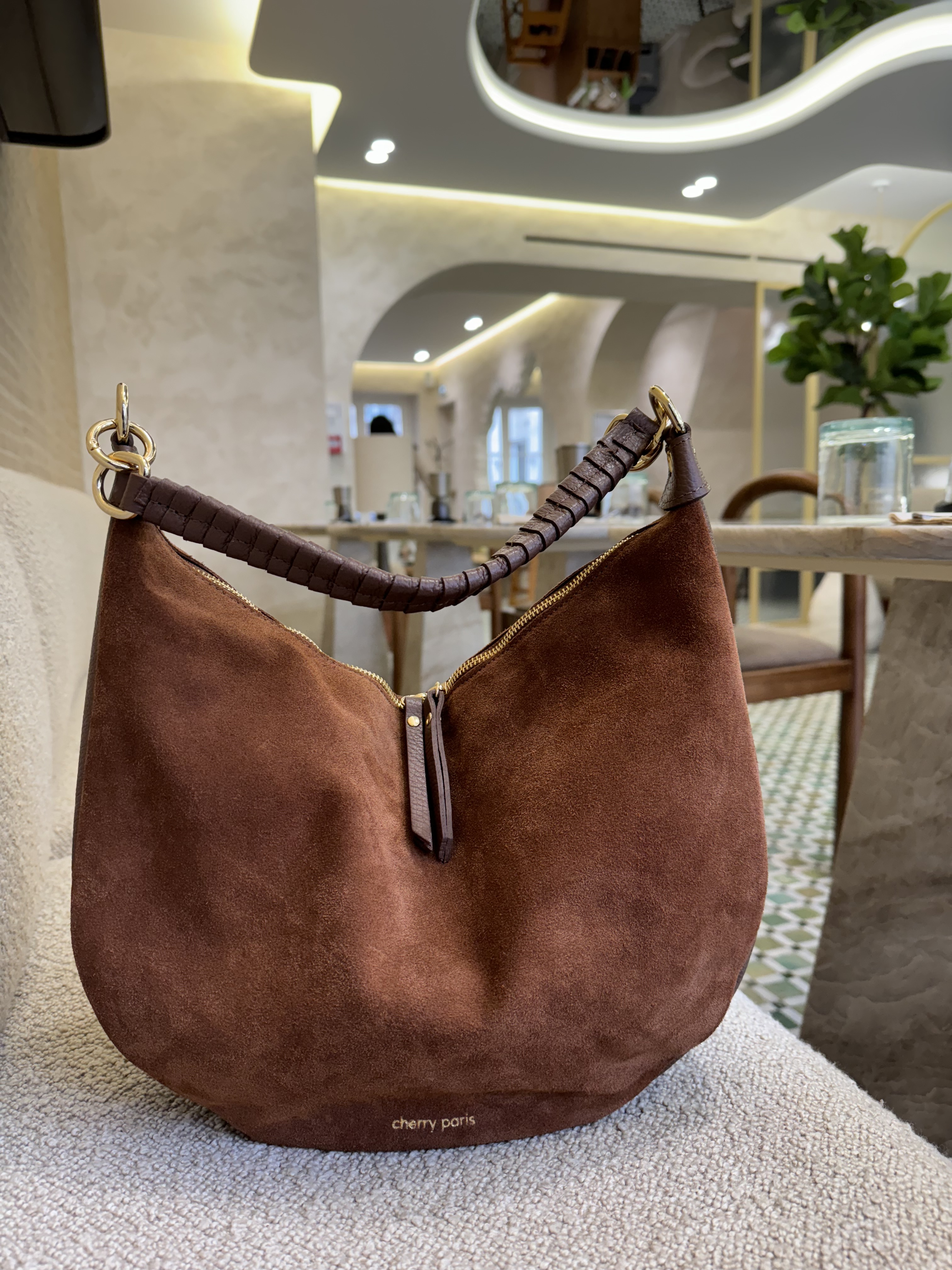 Cherry Paris Leather NADINE SUEDE 4165 Marron 深啡色