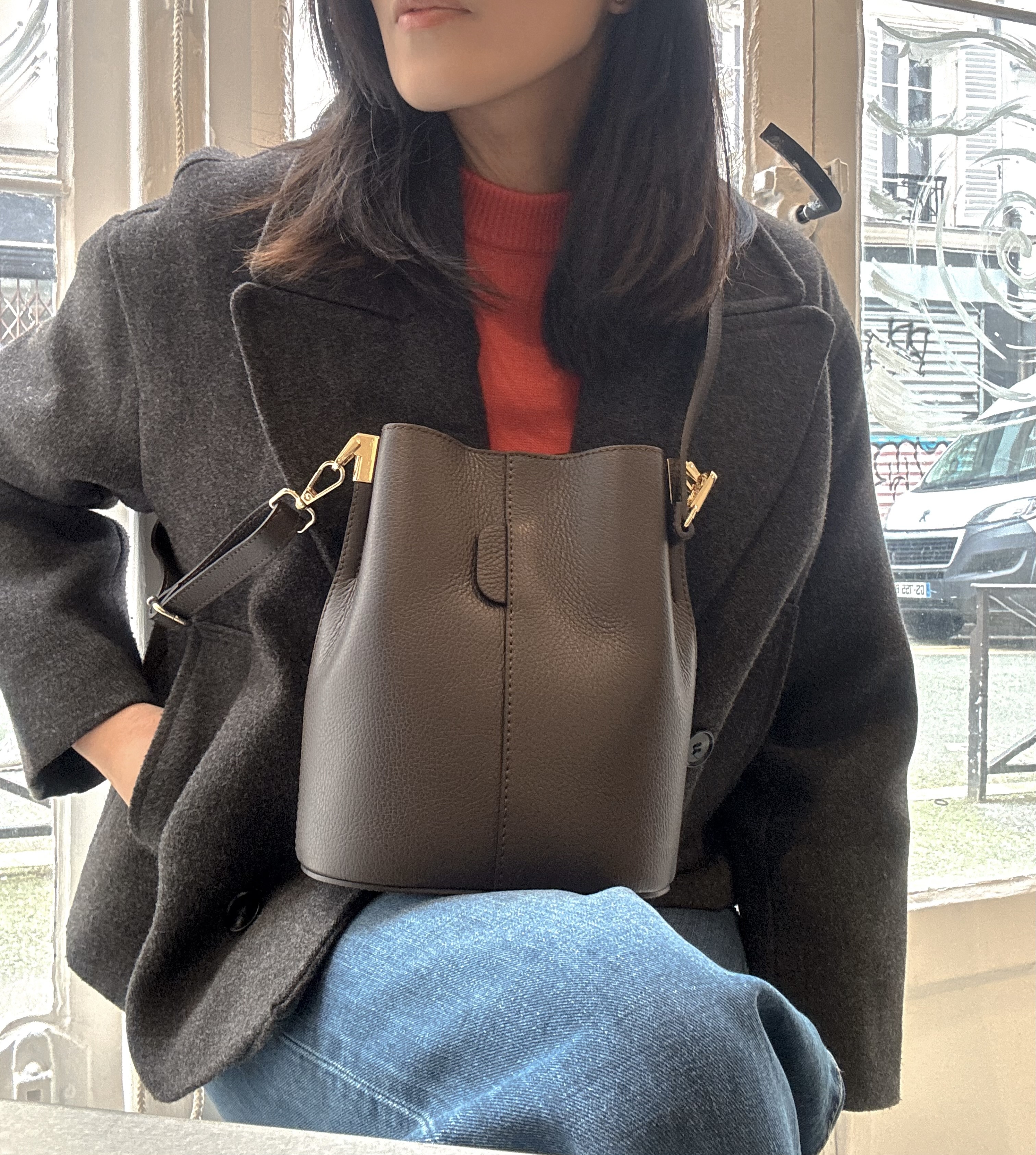 Cherry Paris Leather Lilwenn 4090 Chocolate 深朱古力色