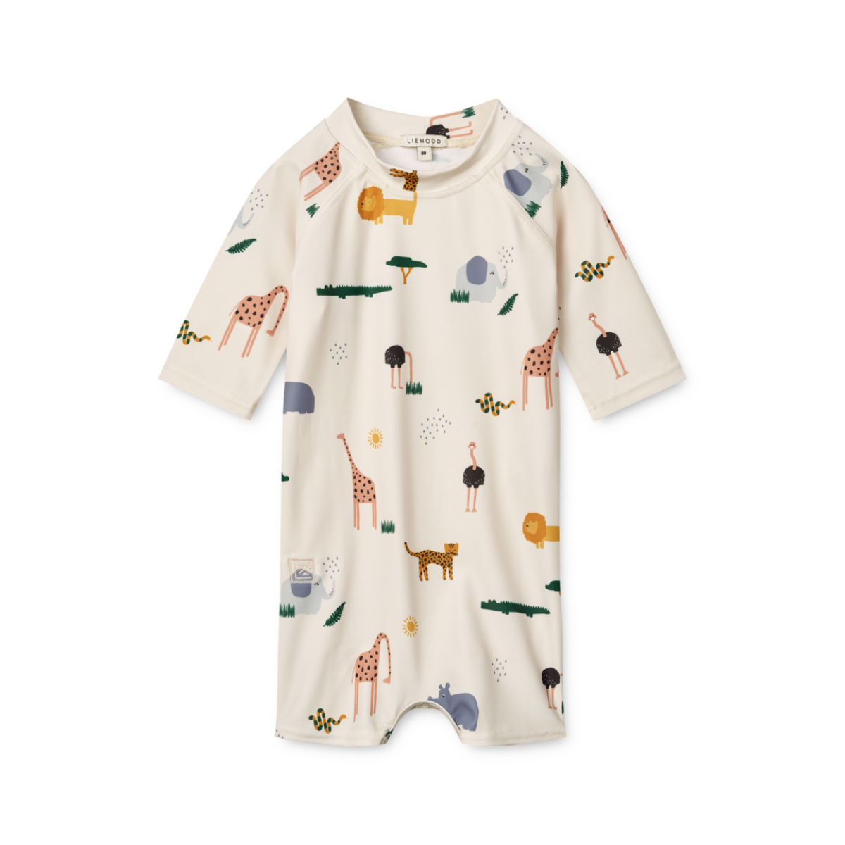 〖 Liewood 〗動物園探險baby防曬連身泳衣