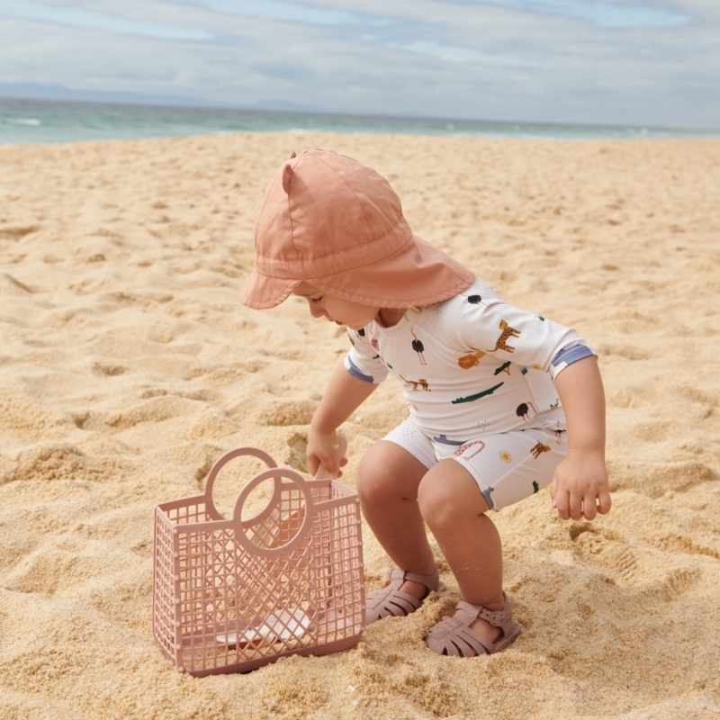 〖 Liewood 〗動物園探險baby防曬連身泳衣