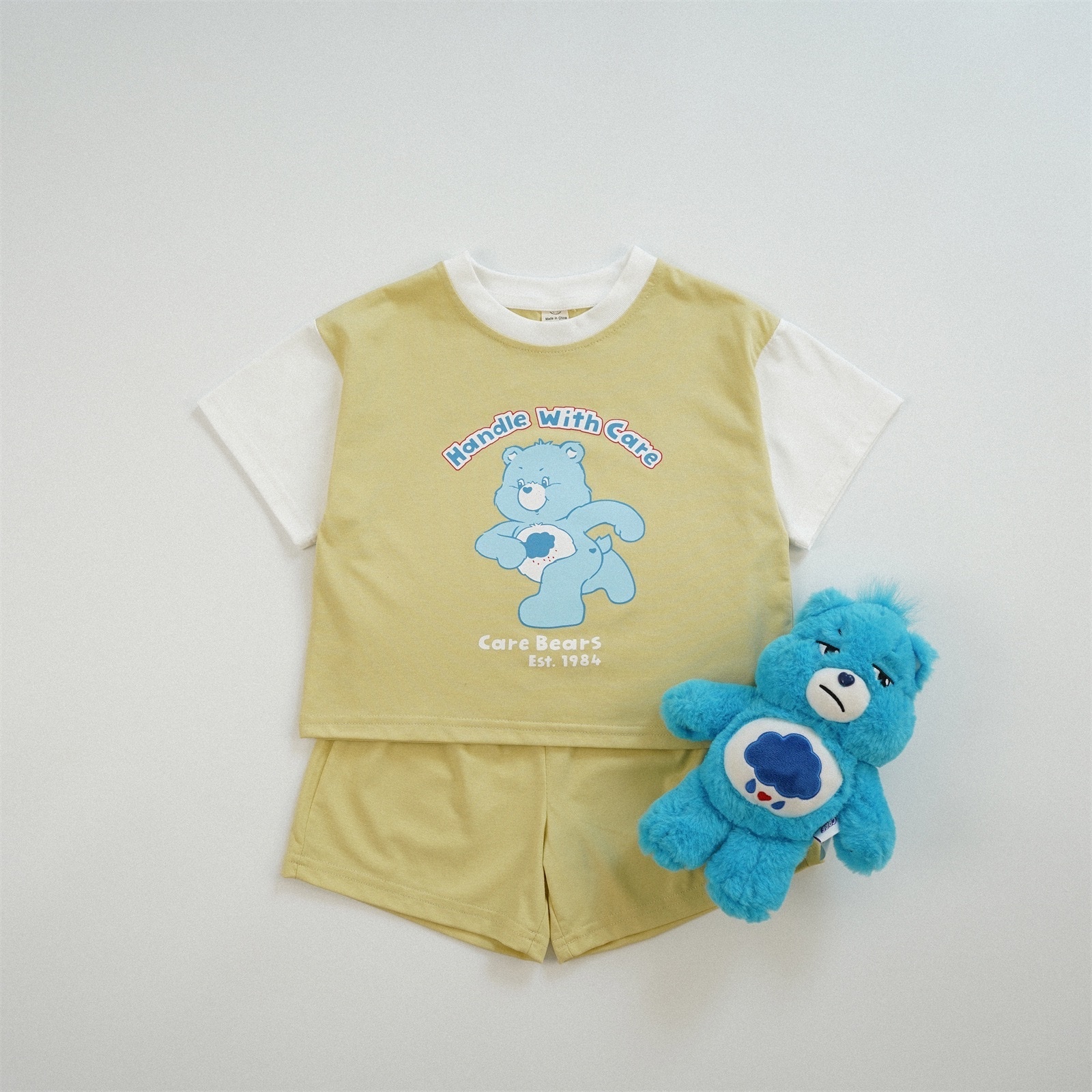 運動感跑跑糖果熊拼袖套裝