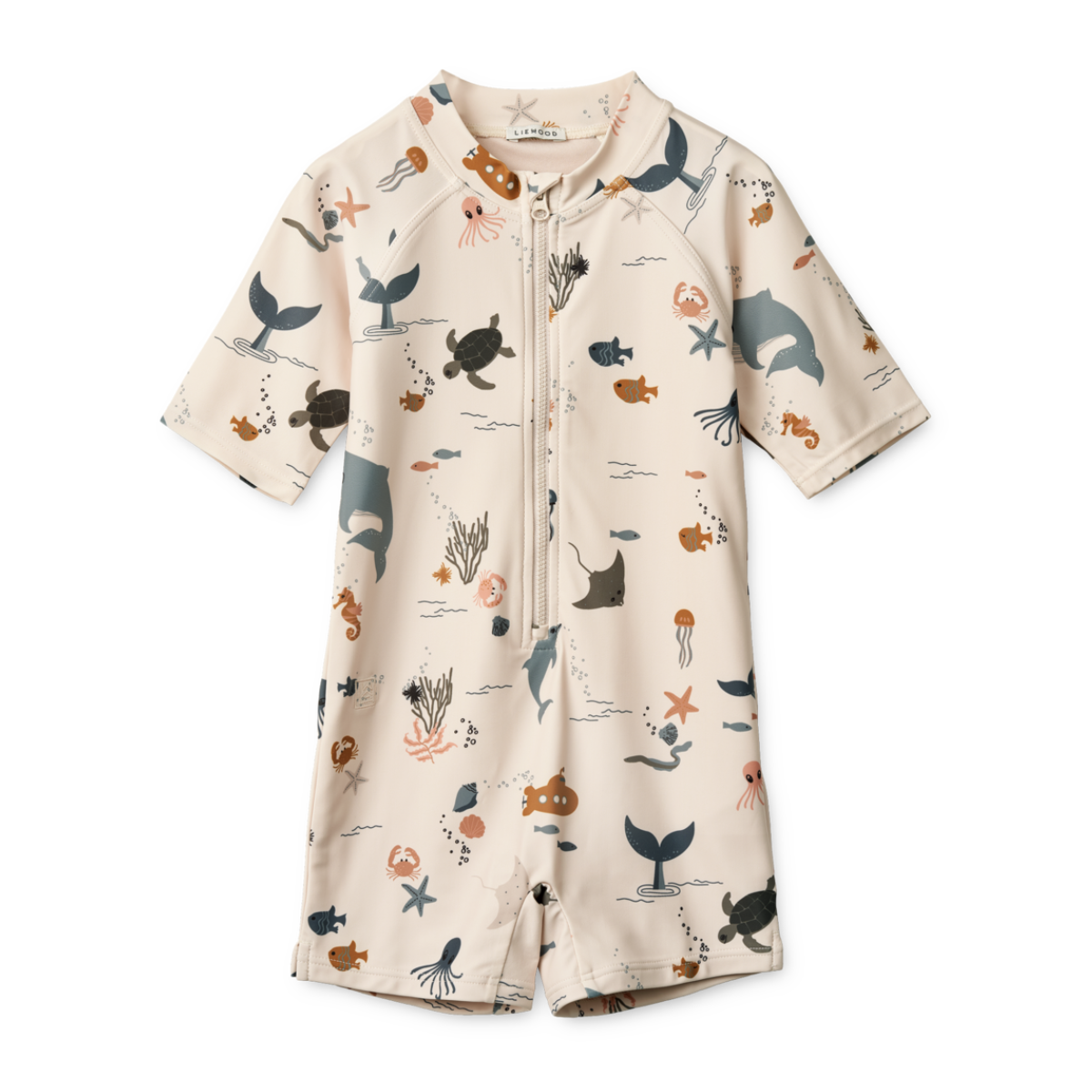 〖 Liewood 〗海洋世界防曬連身泳衣