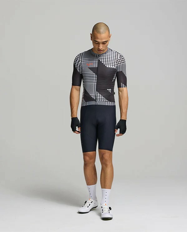 Pedla 男款車衣HoundsKNIT Training Jersey /Black OFFSET  黑白大千鳥格