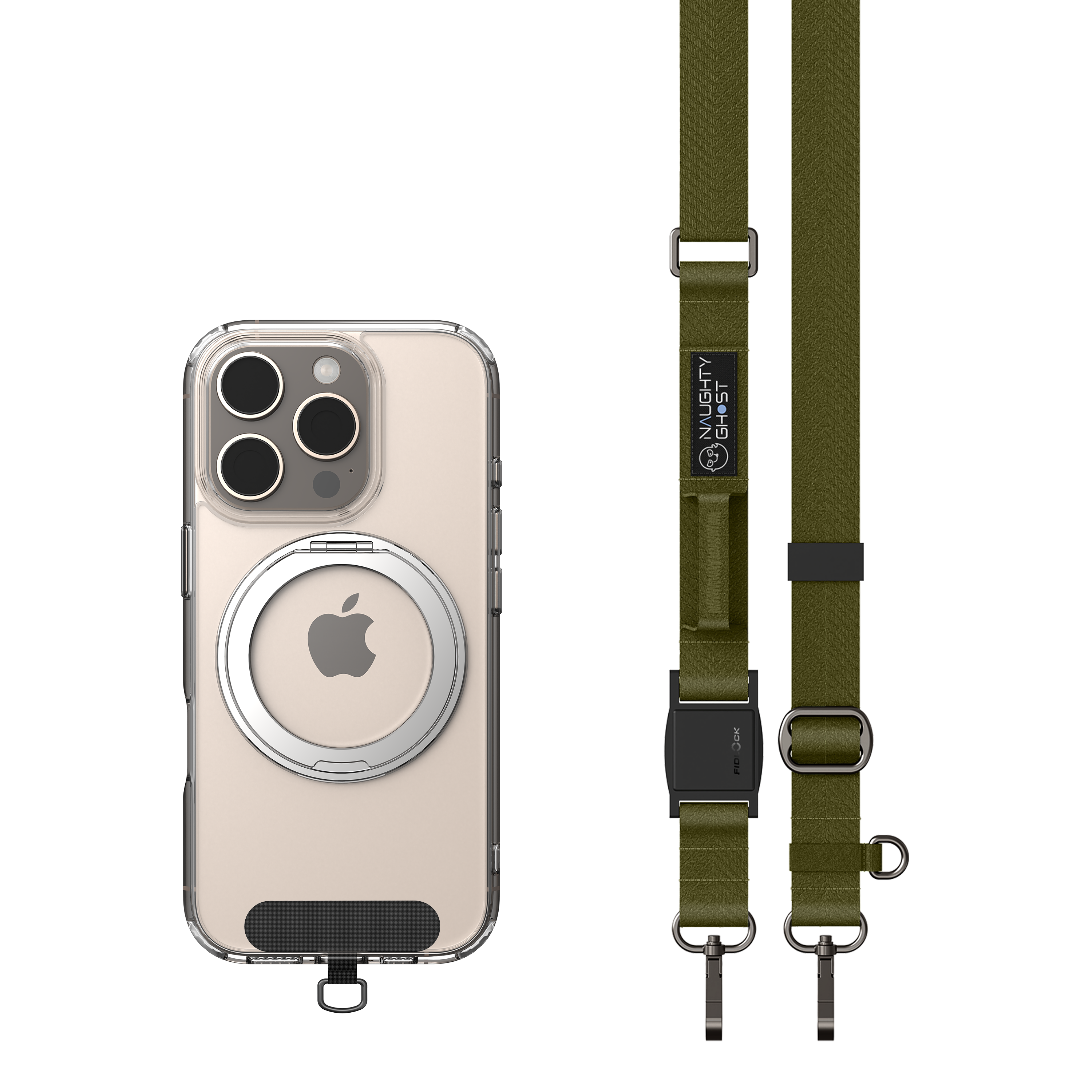 【iPhone套組】Spinner 磁吸旋轉支架手機殼+Versa Fidlock Strap快拆掛繩